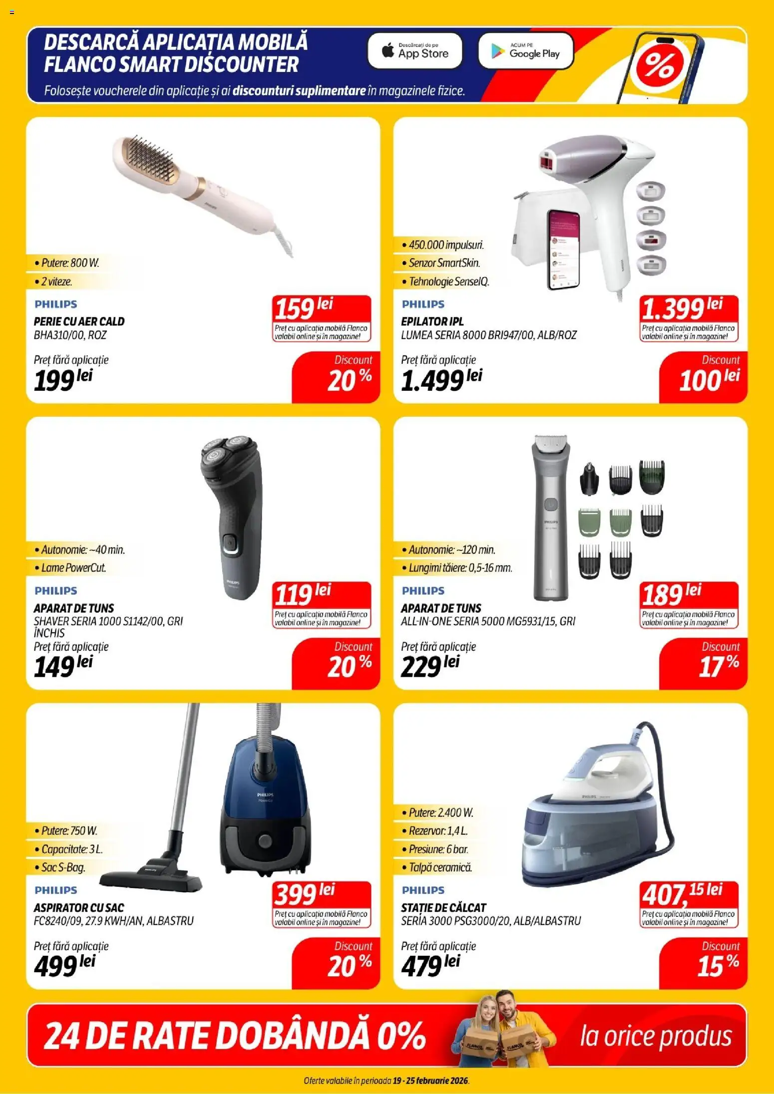 Noul catalog Flanco – valabil de la 19.02.2026 | Pagină: 8 | Produse: Enginar, Aspirator, Epilator, Perie