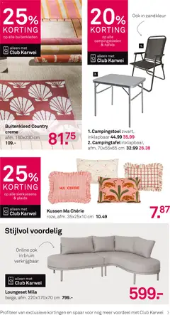 KARWEI folder - Voorbeeld van een folder van KARWEI, geldig van 13.04.2026 | Pagina: 2 | Producten: Kussen, Crème