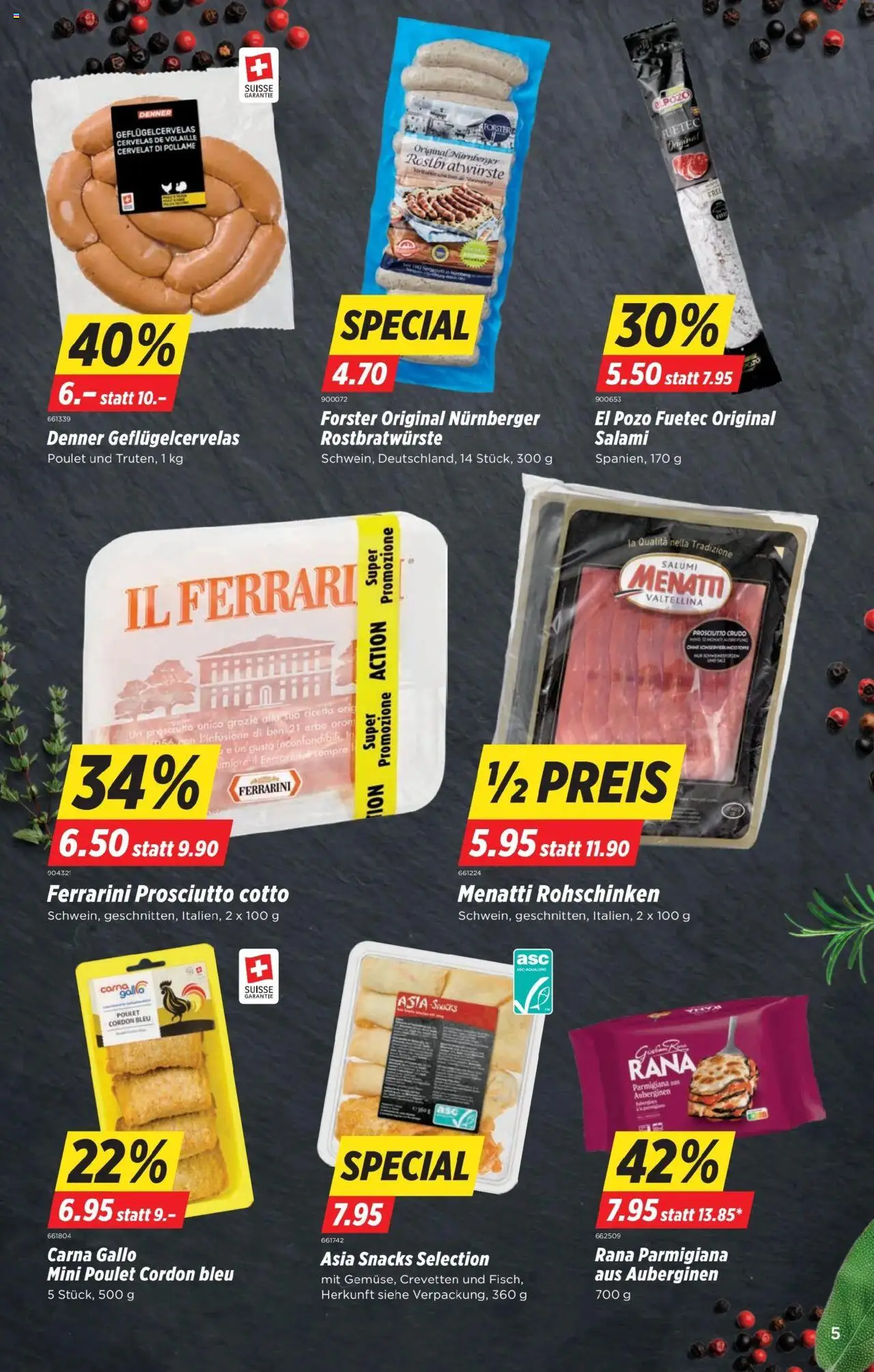 Denner Aktionen – gültig ab 21.10.2025 | Seite: 5 | Produkte: Salami