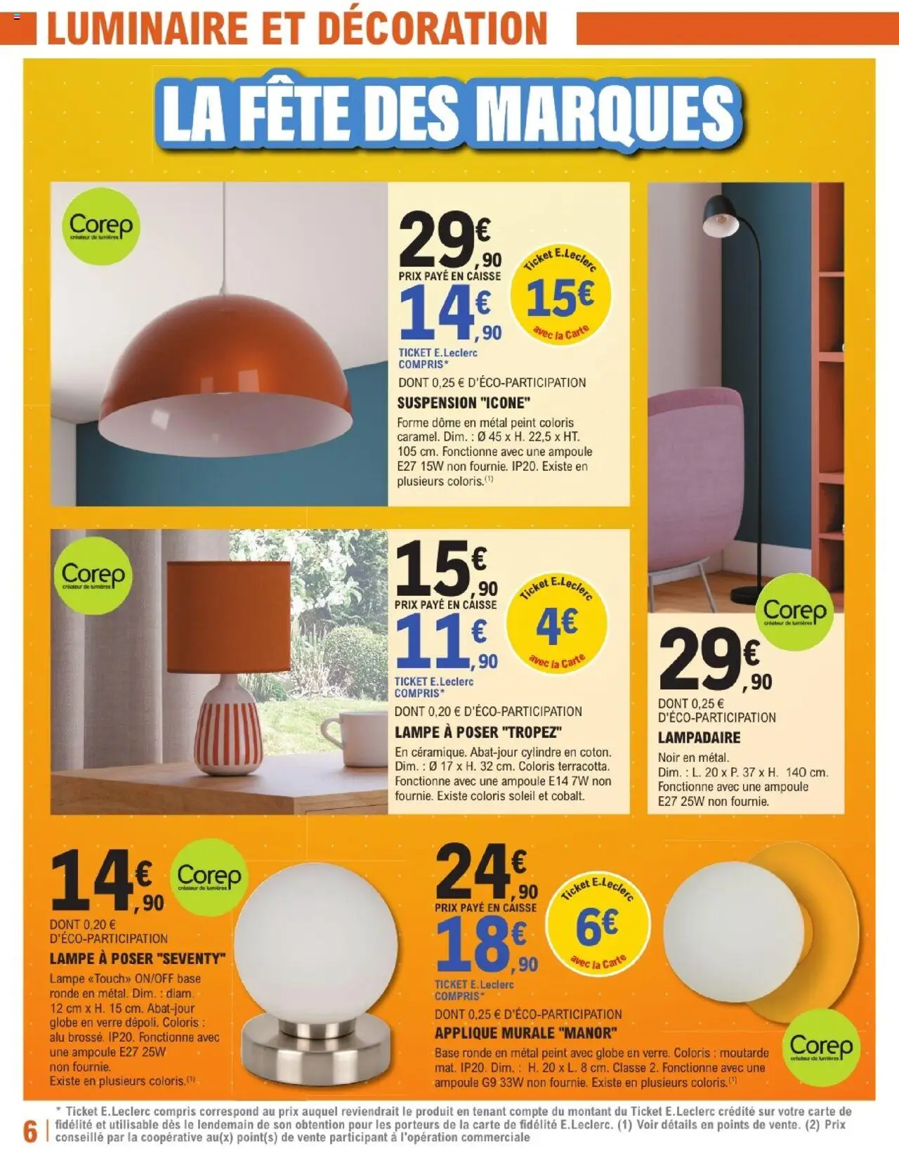 {H1} | Page: 6 | Produits: Base, Lampadaire, Suspension, Lampe