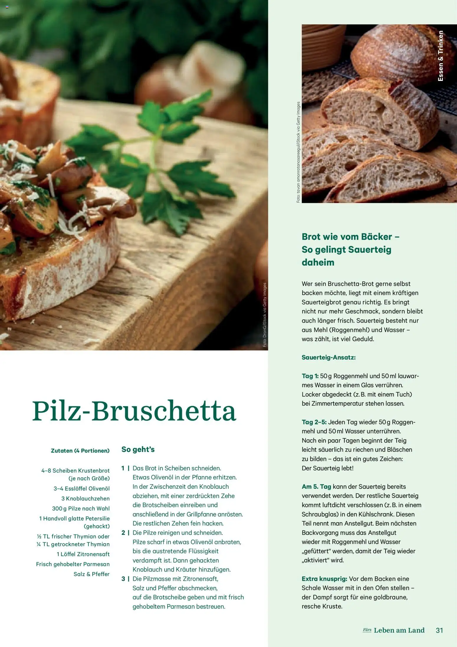 Lagerhaus Fürs Leben am Land gültig ab 01.11.2025 | Seite: 31 | Produkte: Salz, Pfeffer, Petersilie, Brot