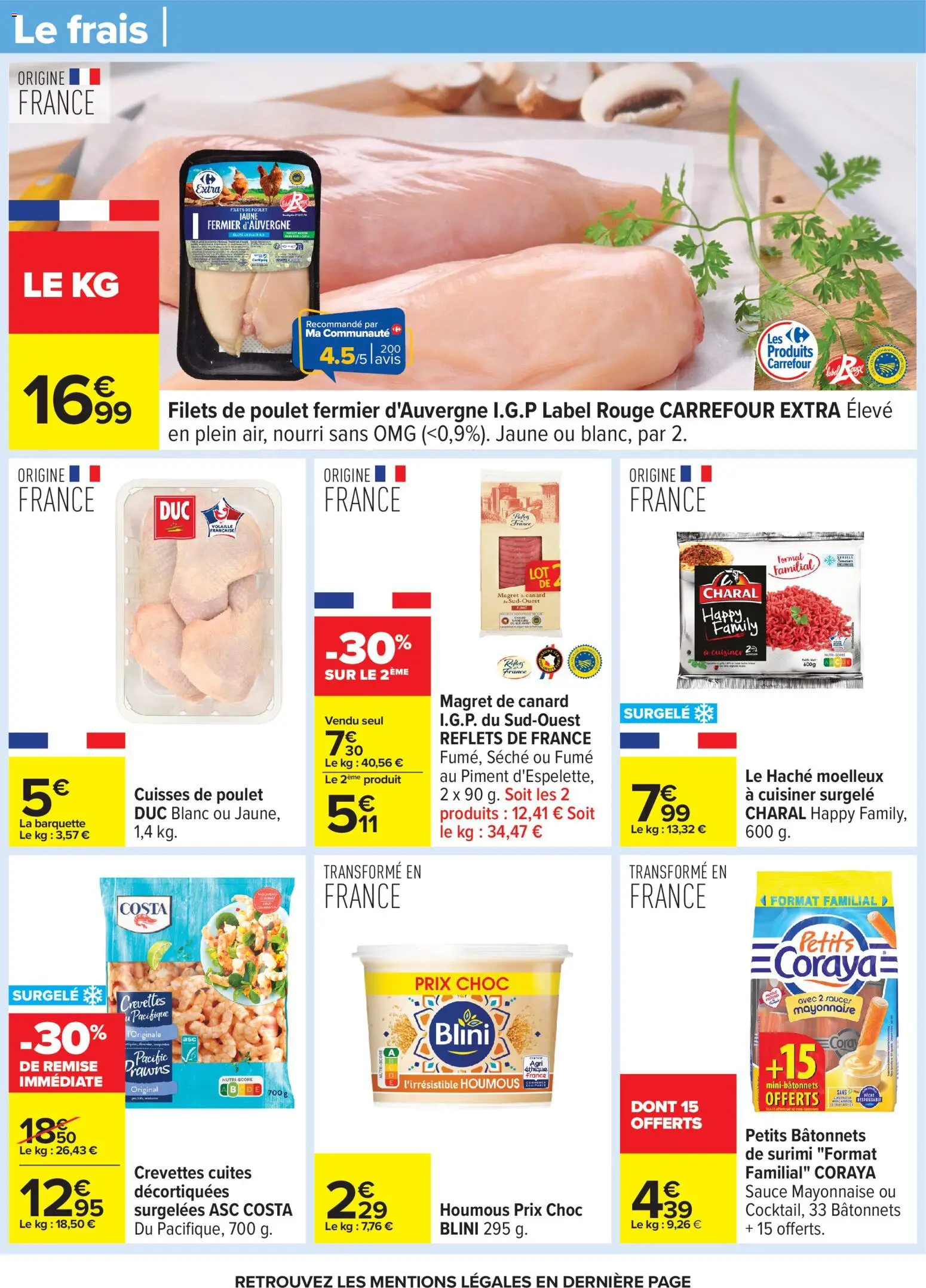 {H1} | Page: 24 | Produits: Magret de canard, Cuisses de poulet, Crevettes, Piment