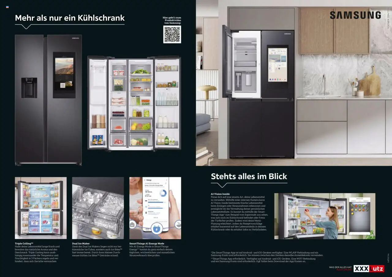 XXXLutz - Die neuen Küchentrends gültig ab 01.08.2025 | Seite: 48 | Produkte: Libacomb, Kamera, Kühlschrank, Samsung