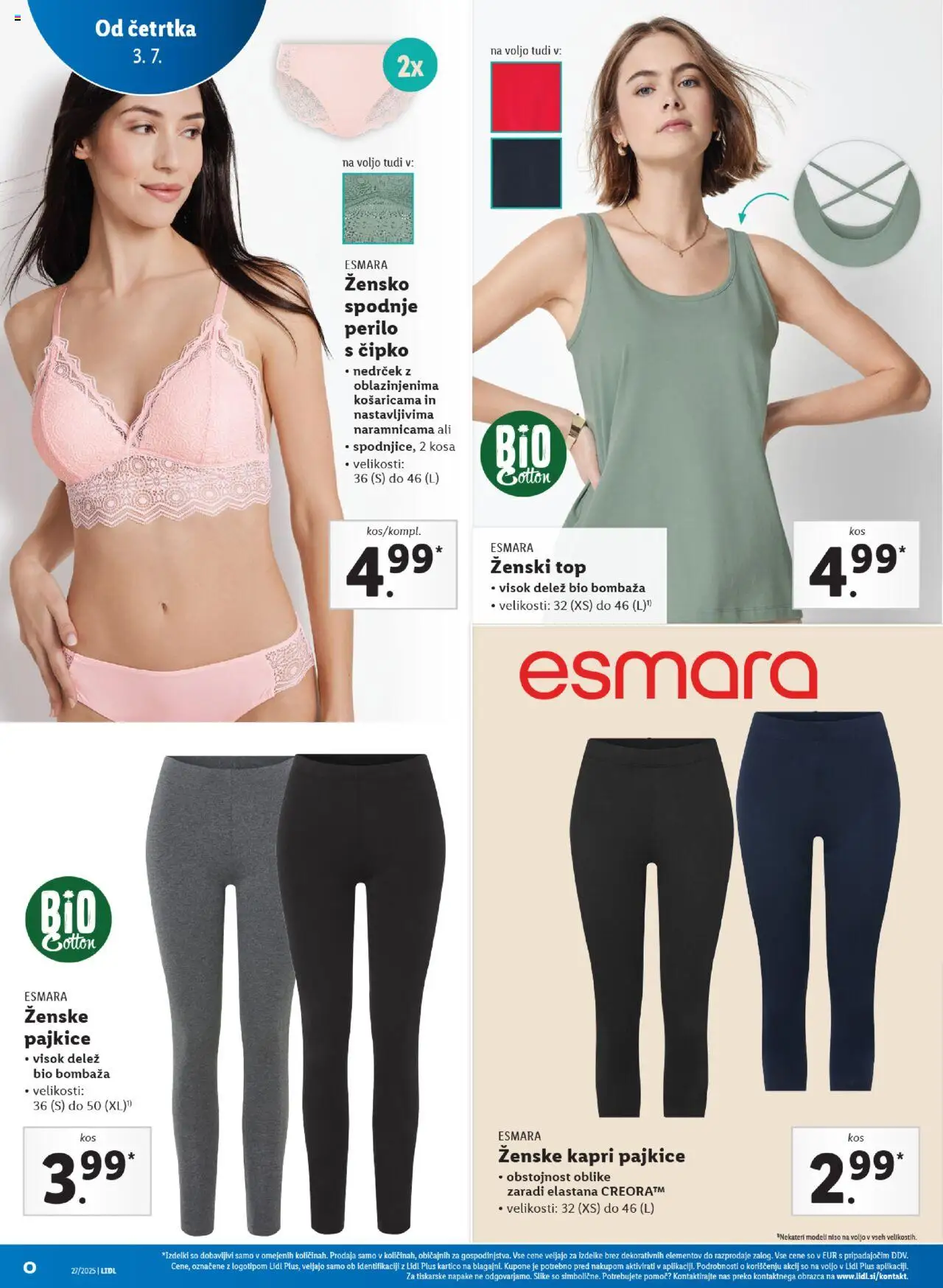 Lidl - Maribor │ velja od 03.07.2025 | Stran: 30 | Izdelki: Pajkice, Spodnje perilo