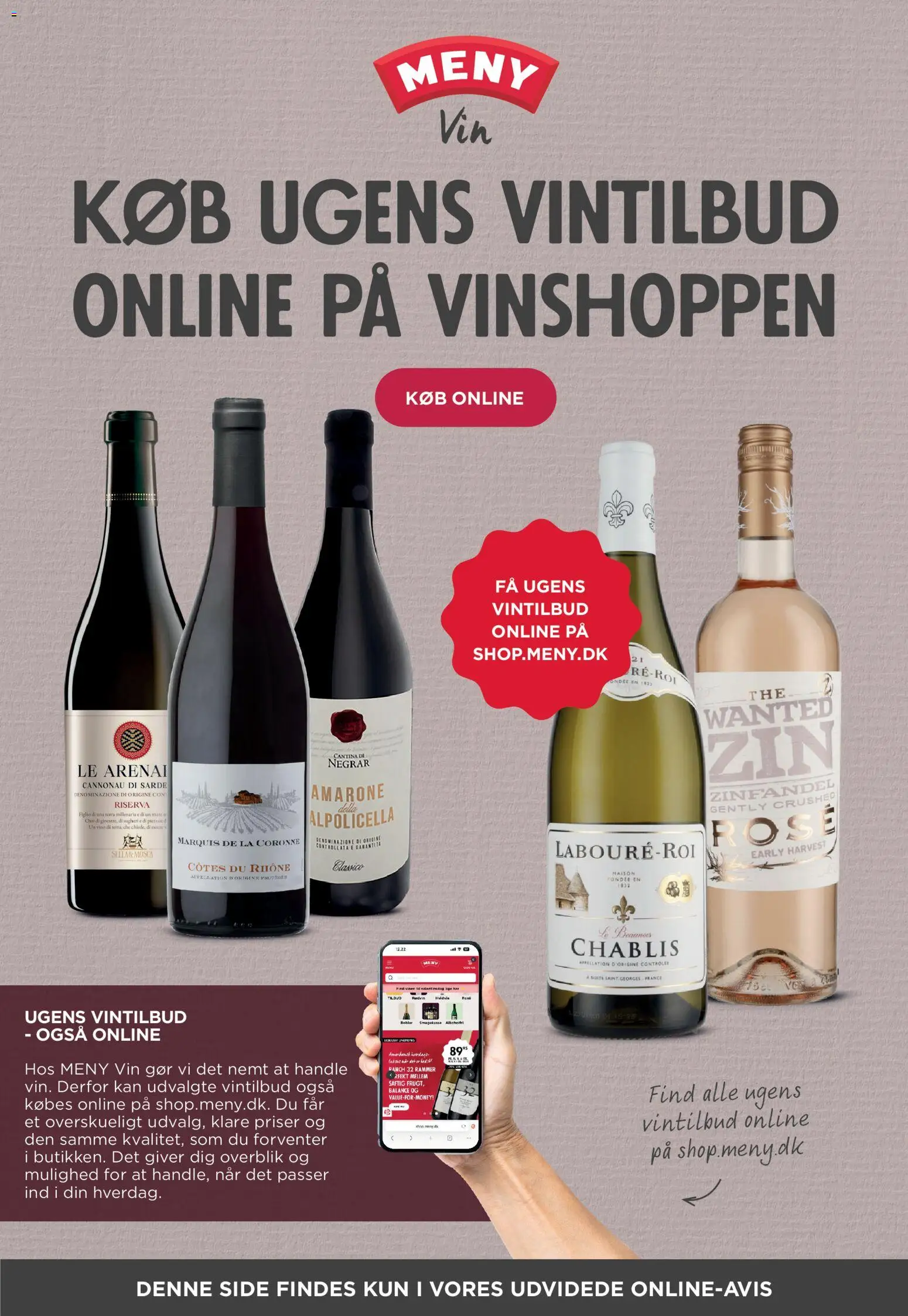 Meny tilbudsavis – gyldig fra 17.04.2026 | Side: 23 | Produkter: Rammer, Vin, Søm