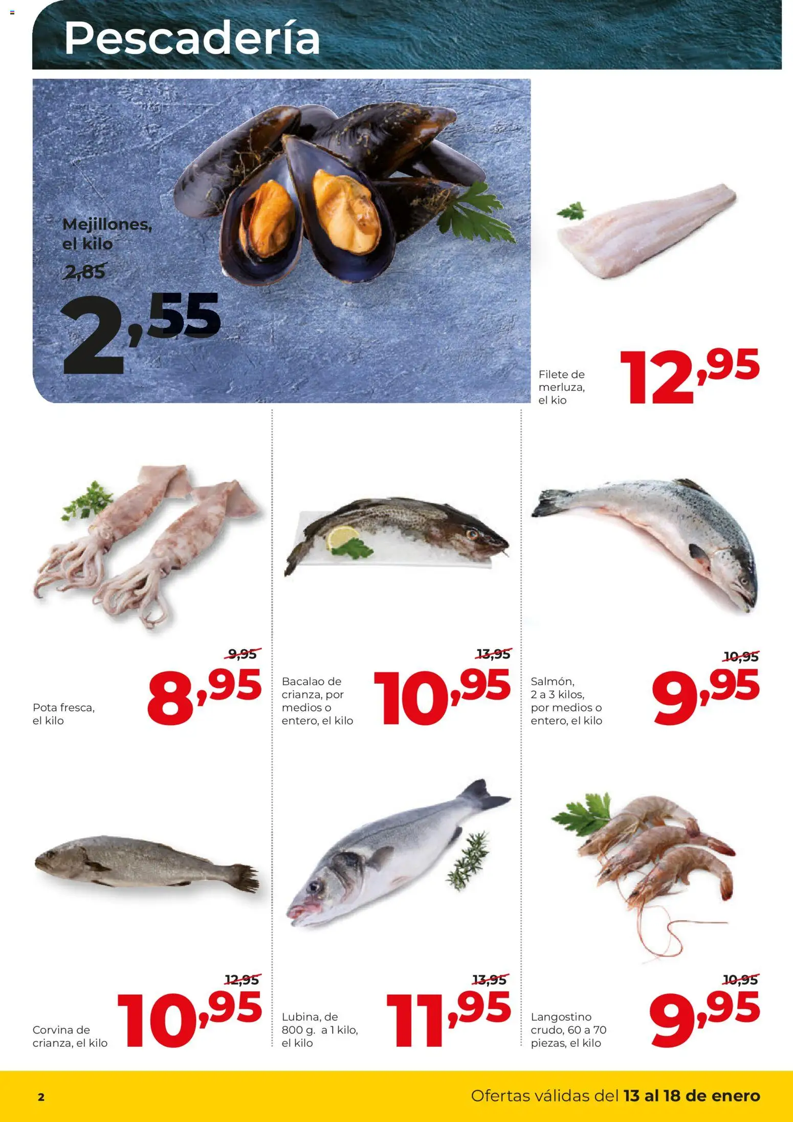 Alimerka folleto Asturias │ válido desde el 12.01.2026 | Página: 2 | Productos: Filete, Langostino