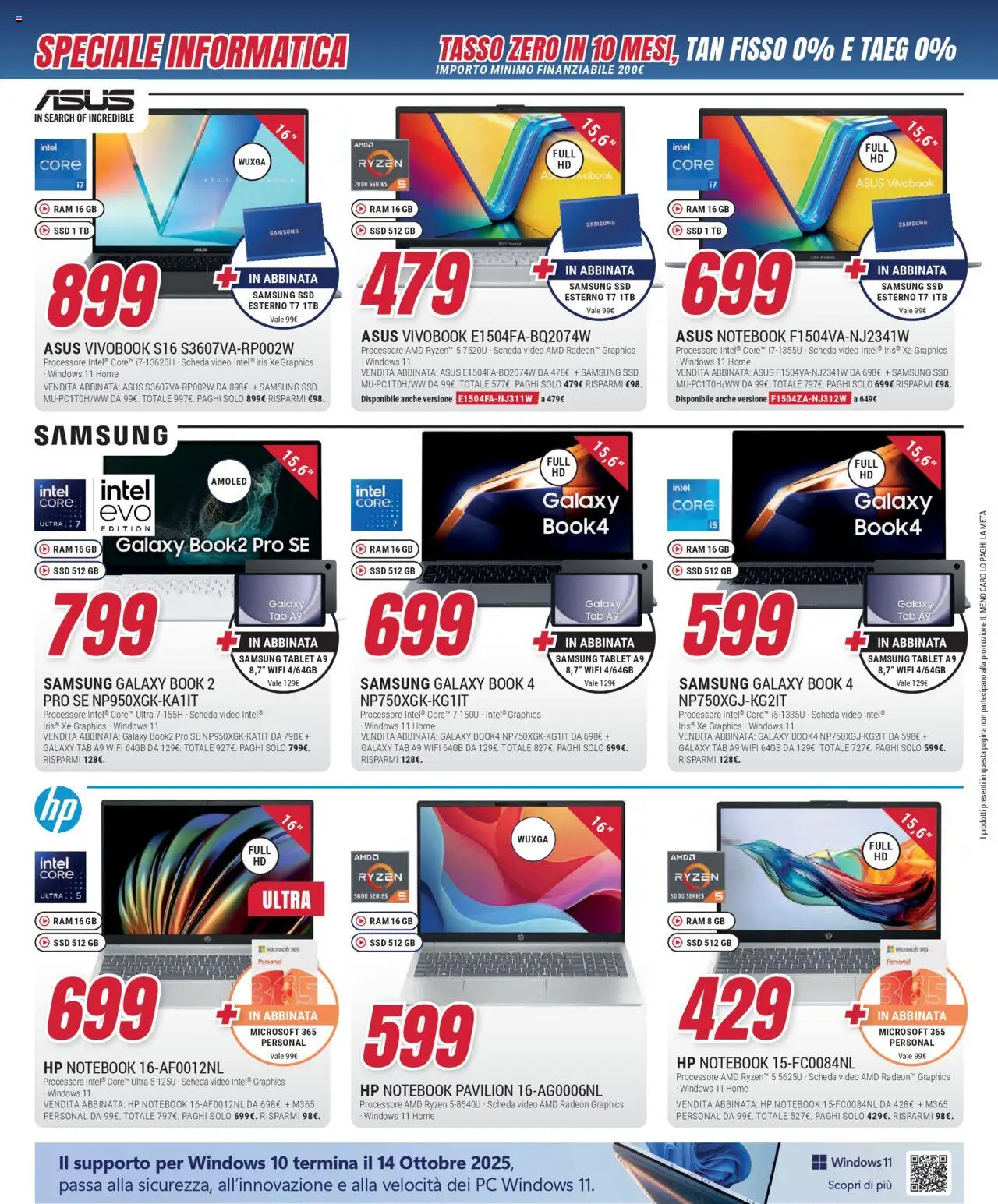 Volantino Trony del 21.08.2025 | Pagina: 31 | Prodotti: Notebook, Tablet, PC, Video