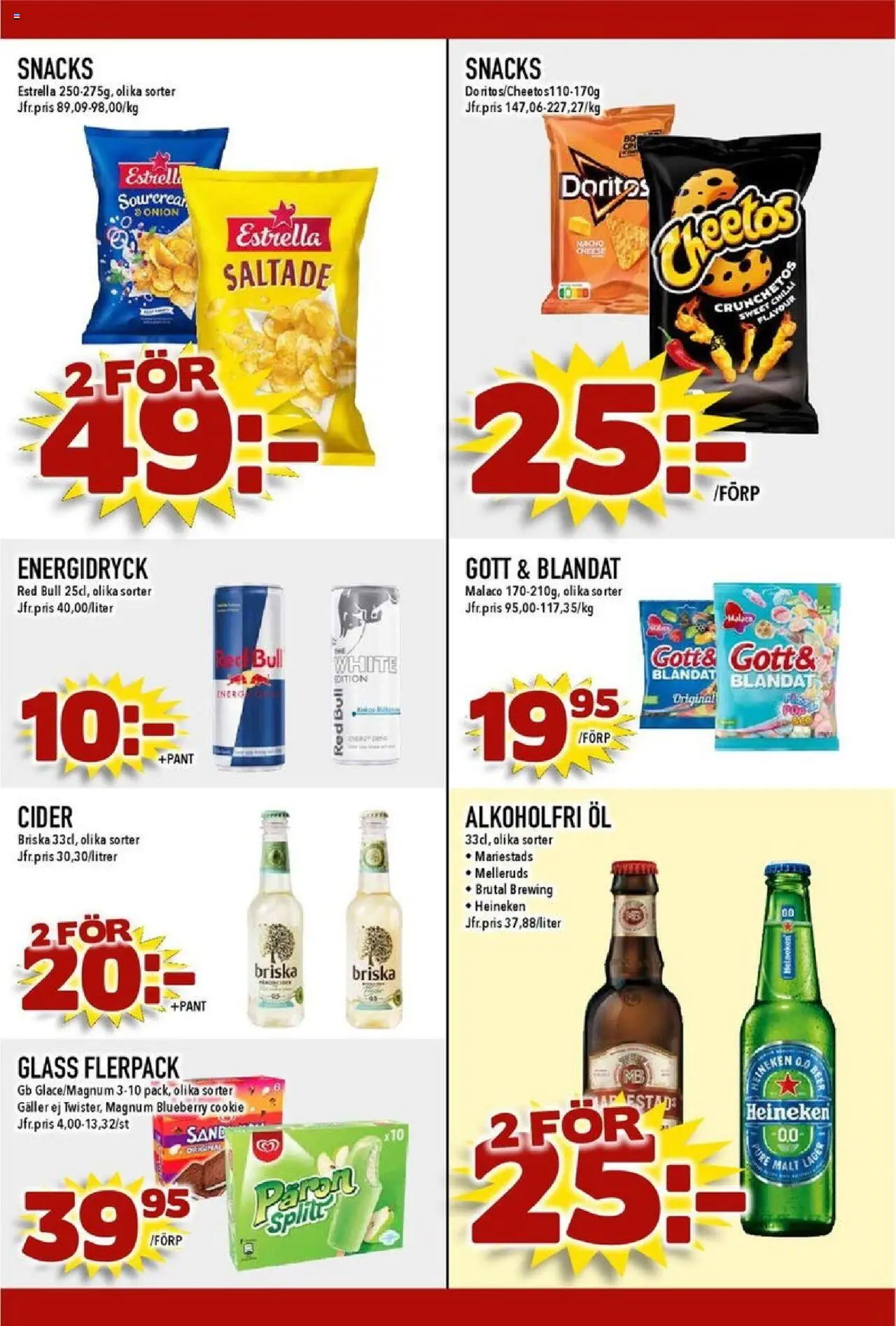 Nya Pulsen reklamblad aktuell från 20.10.2025 | Sida: 22 | Produkter: Galler, Energidryck, Öl, Cider