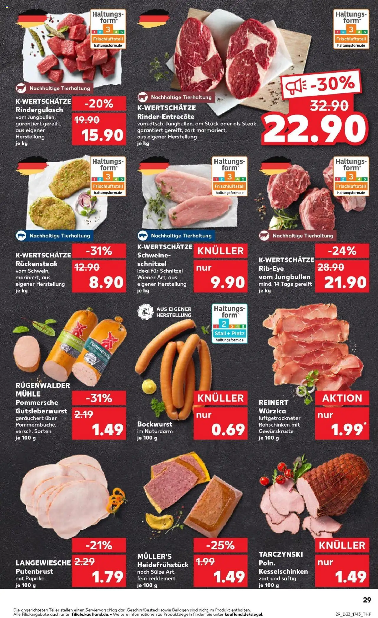 Kaufland prospekt Dorsten	 - gültig ab dem 14.08.2025 | Seite: 29 | Produkte: Bockwurst, Mühle, Schnitzel, Paprika