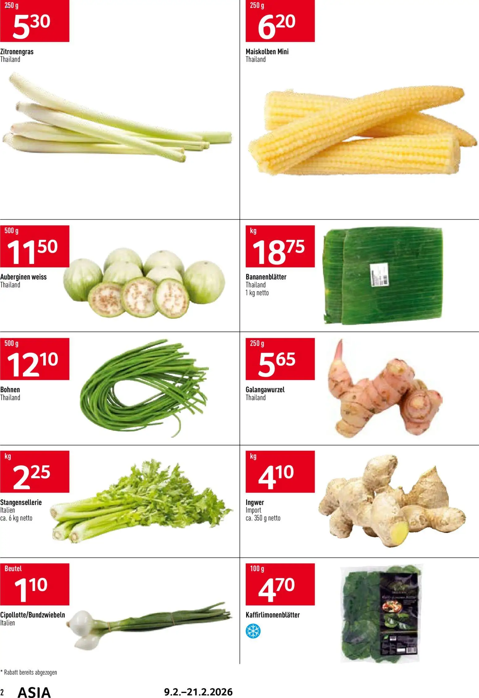 Prodega Aktionen Asia – gültig ab 09.02.2026 | Seite: 2 | Produkte: Zitronengras