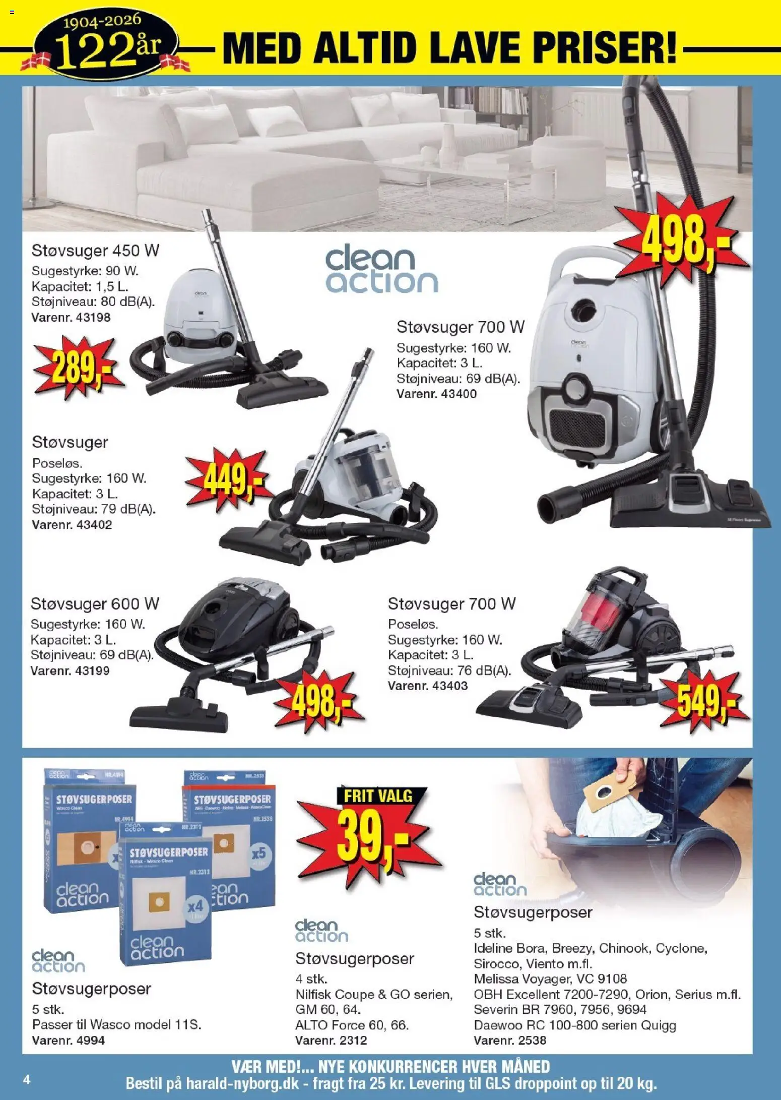 Harald Nyborg tilbudsavis – gyldig fra 08.01.2026 | Side: 56 | Produkter: Støvsuger