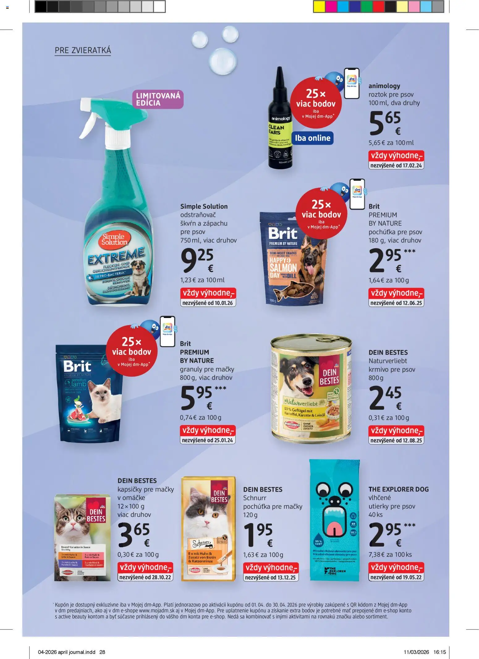 Nové dm drogerie akcie – leták je platný od 01.04.2026 | Strana: 28 | Produkty: Odstraňovač škvŕn