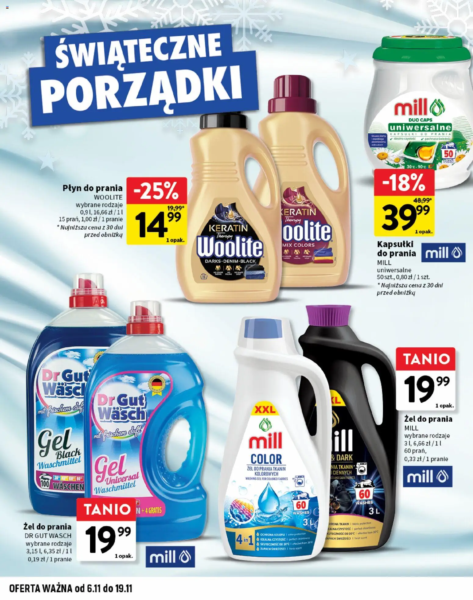 Intermarche Gazetka - Dekoracje i Inspiracje od 06.11.2025 | Strona: 22 | Produkty: Kapsułki do prania mill, Zapach, Kapsułki do prania