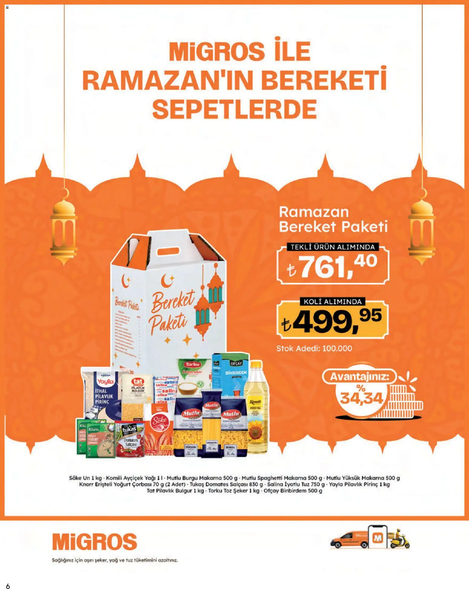 Migros Katalog - Migros Jet Dijital - 12.03.2026 tarihinden itibaren geçerlidir | Sayfa: 6 | Ürünler: Domates, Makarna, Tuz, Toz şeker