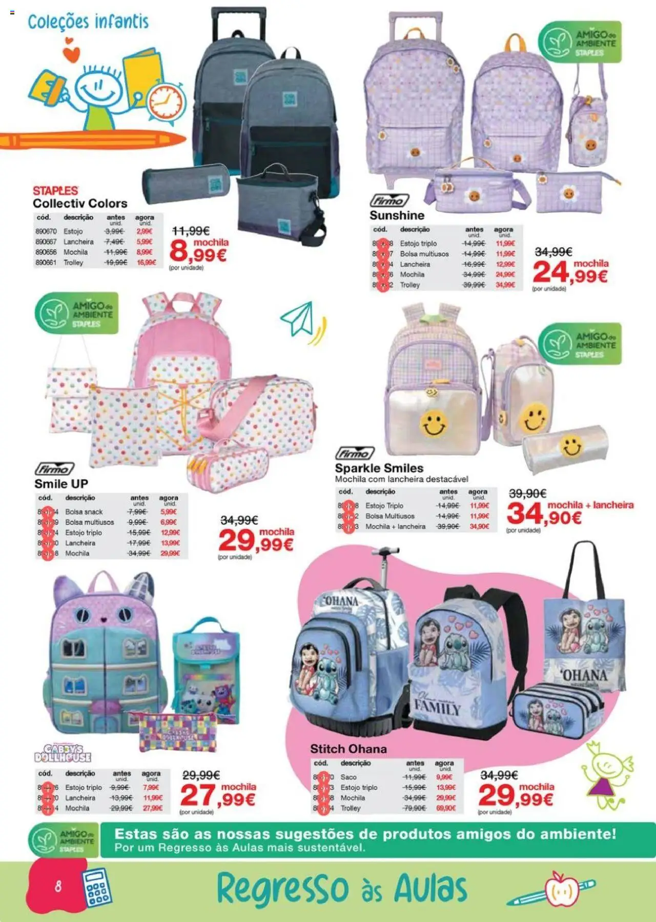 Staples - Folheto Regresso às Aulas 2025 │ válido de 18.08.2025 | Página: 8 | Produtos: Mochila, Bolsa