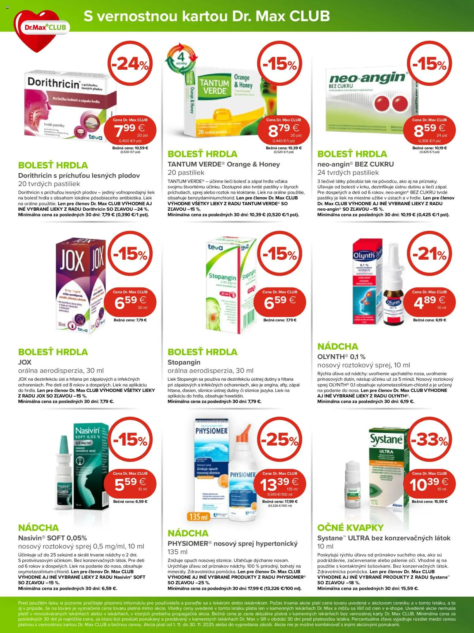Nové Dr. Max akcie – leták je platný od 01.11.2025 | Strana: 5