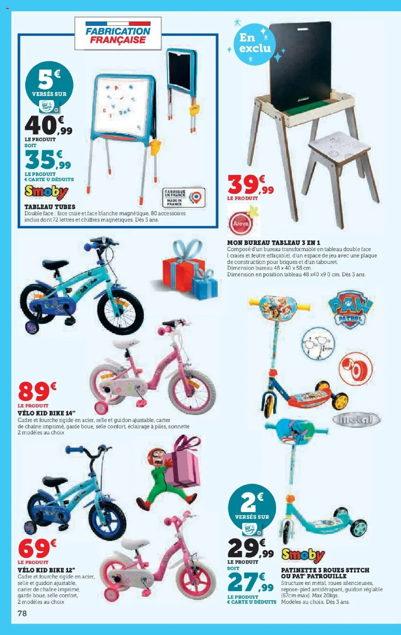 {H1} | Page: 78 | Produits: Vélo, Bureau, Briques, Cadre
