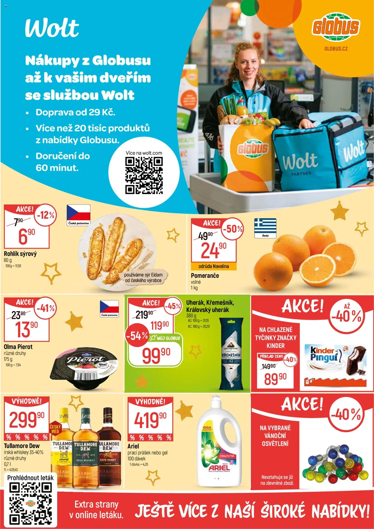 Globus leták - Opava od 12.11.2025 | Strana: 2 | Produkty: Pomeranče, Rohlík, Tyčinky, Ariel