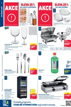 Náhled letáku Makro leták - Spotřební zboží od 17.12.2025 | Strana: 6 | Produkty: Kontaktní gril, Talíř, Police, Desky