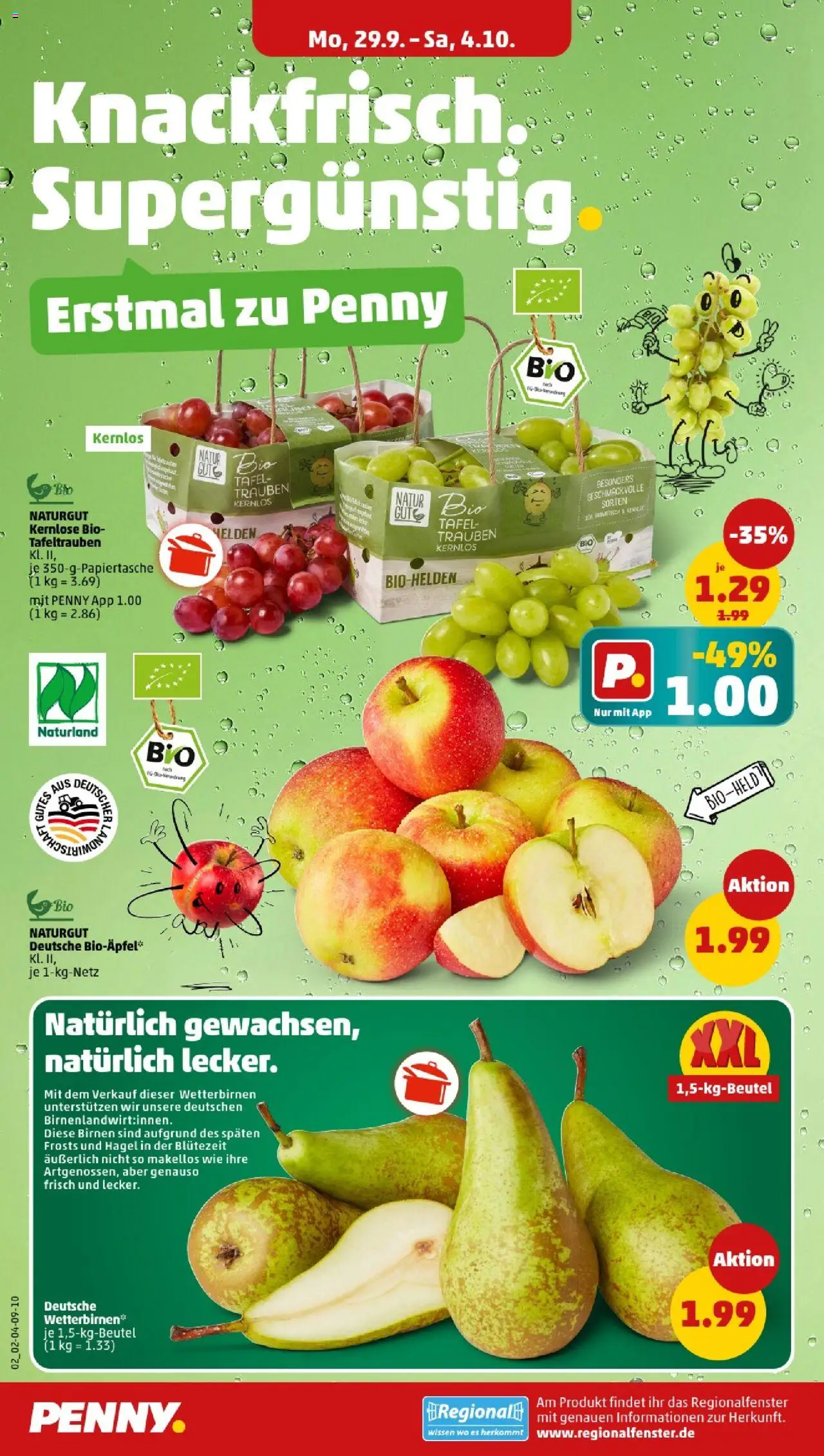 Penny - Bayern  – gültig ab 29.09.2025 | Seite: 4 | Produkte: Trauben
