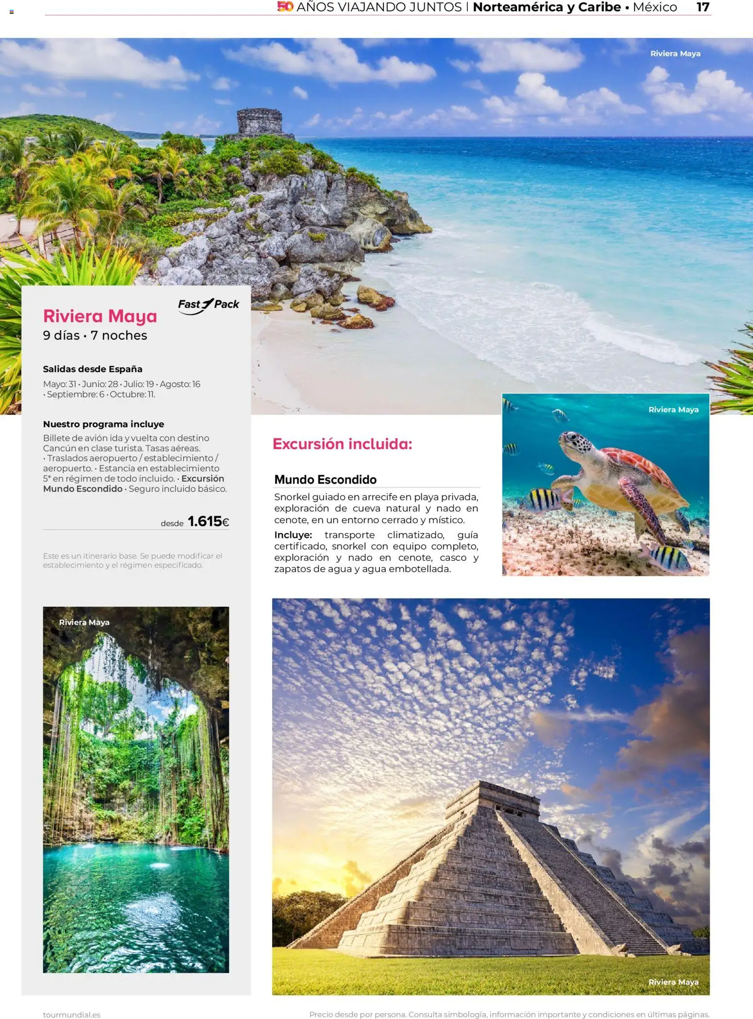 Viajes El Corte Inglés Catálogo 50 aniversario Tourmundial │ válido desde el 29.04.2026 | Página: 17