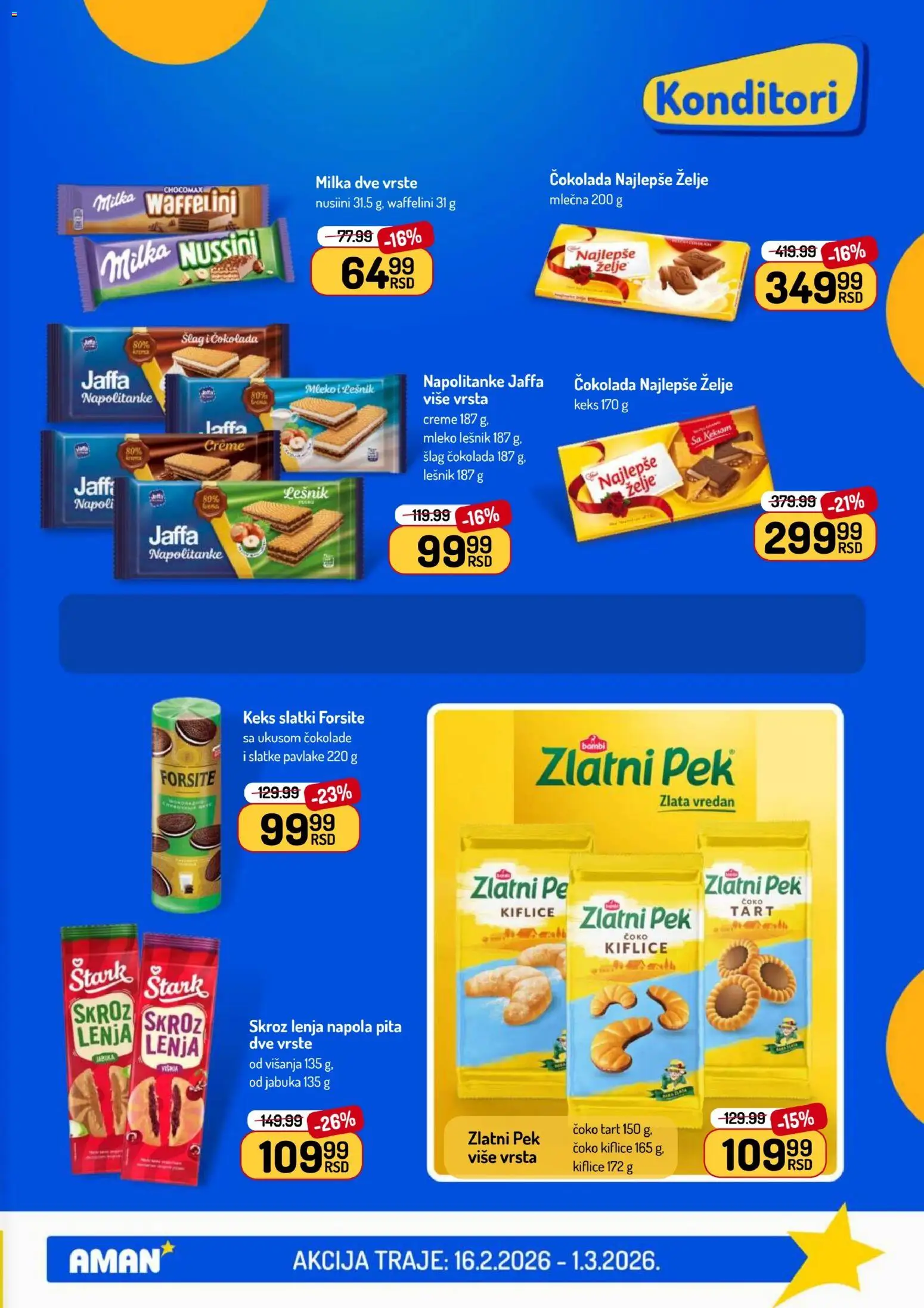 Aman katalog - važi od 16.02.2026 | Strana: 41 | Proizvode: Lešnik, Višnja, Čokolada, Napolitanke