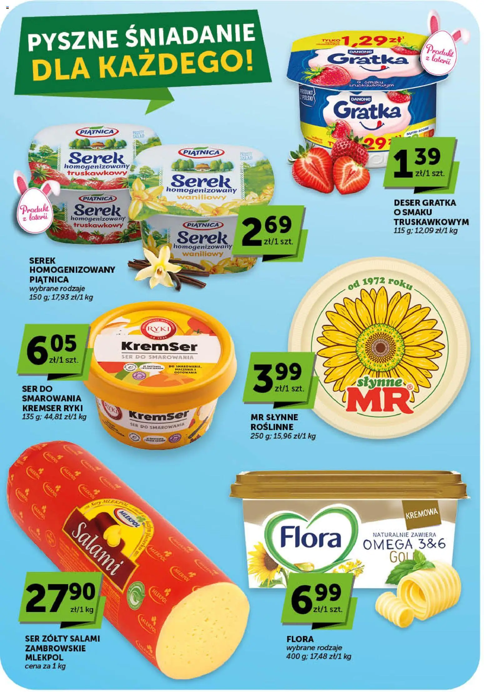 Groszek gazetka od 09.04.2026 | Strona: 22 | Produkty: Ser żółty, Serek homogenizowany, Serek, Ser