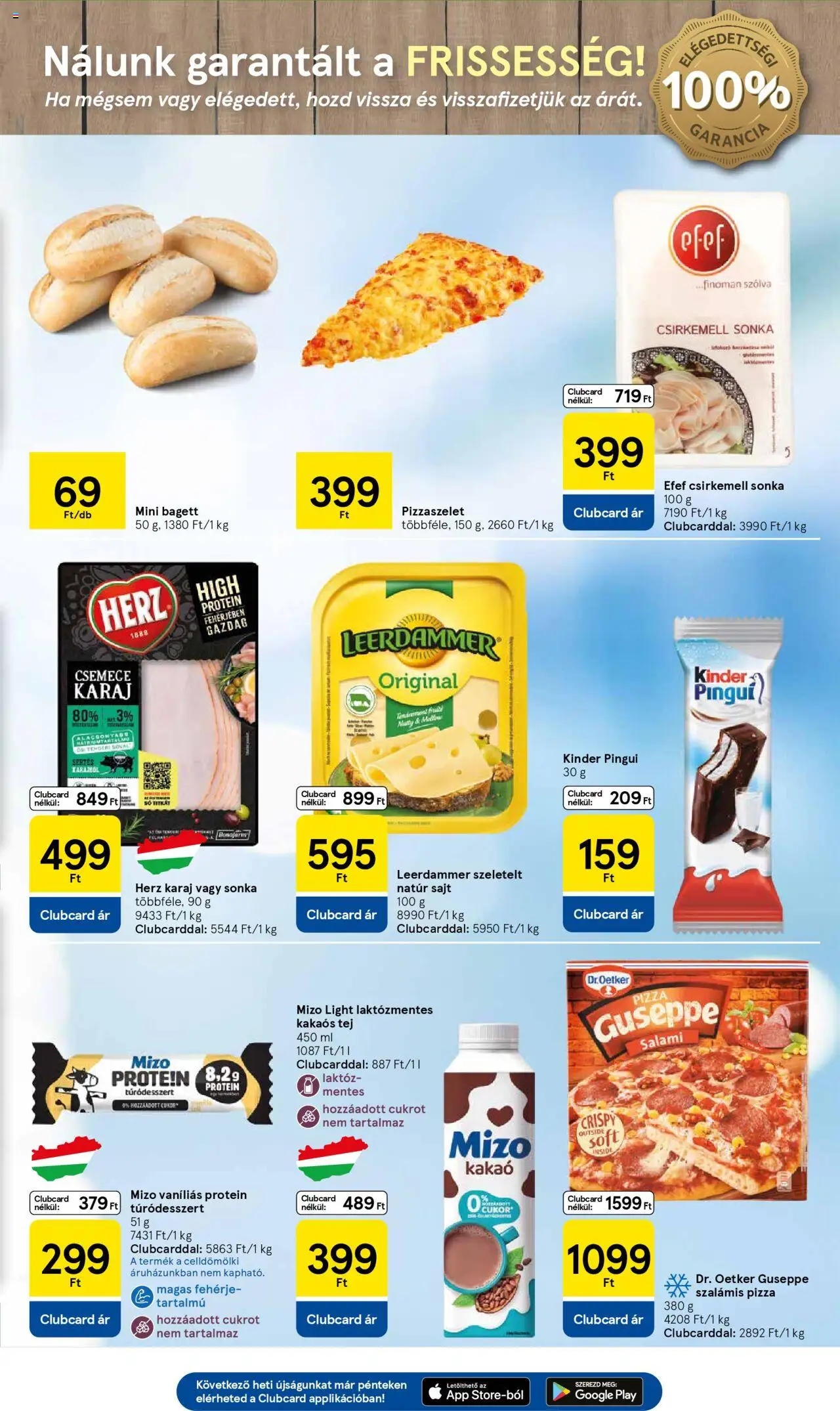 Tesco akciós ujság - amely érvényes a következő dátumtól: 16.10.2025 | Oldal: 3 | Termékek: Fehérje, Karaj, Sajt, Pizza