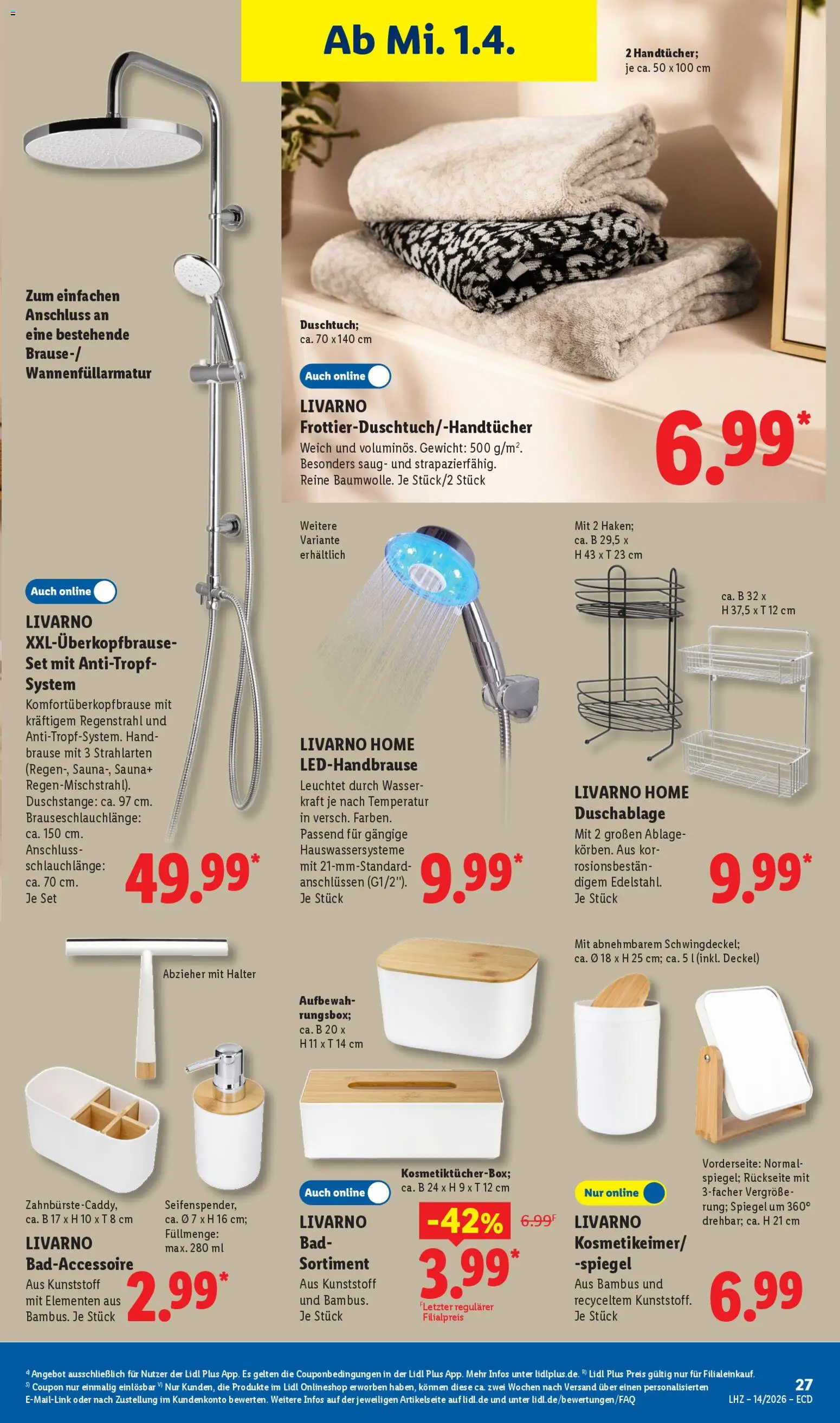 Lidl Německo leták od 30.03.2026 | Strana: 21 | Produkty: Sauna