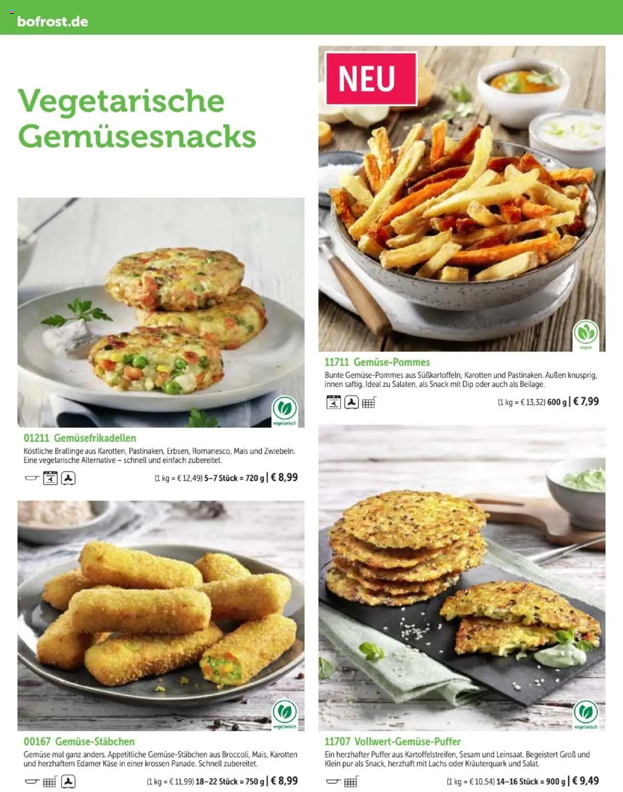 Bofrost Katalog - gültig ab dem 07.09.2025 | Seite: 42 | Produkte: Käse, Edamer, Lachs, Gemüse