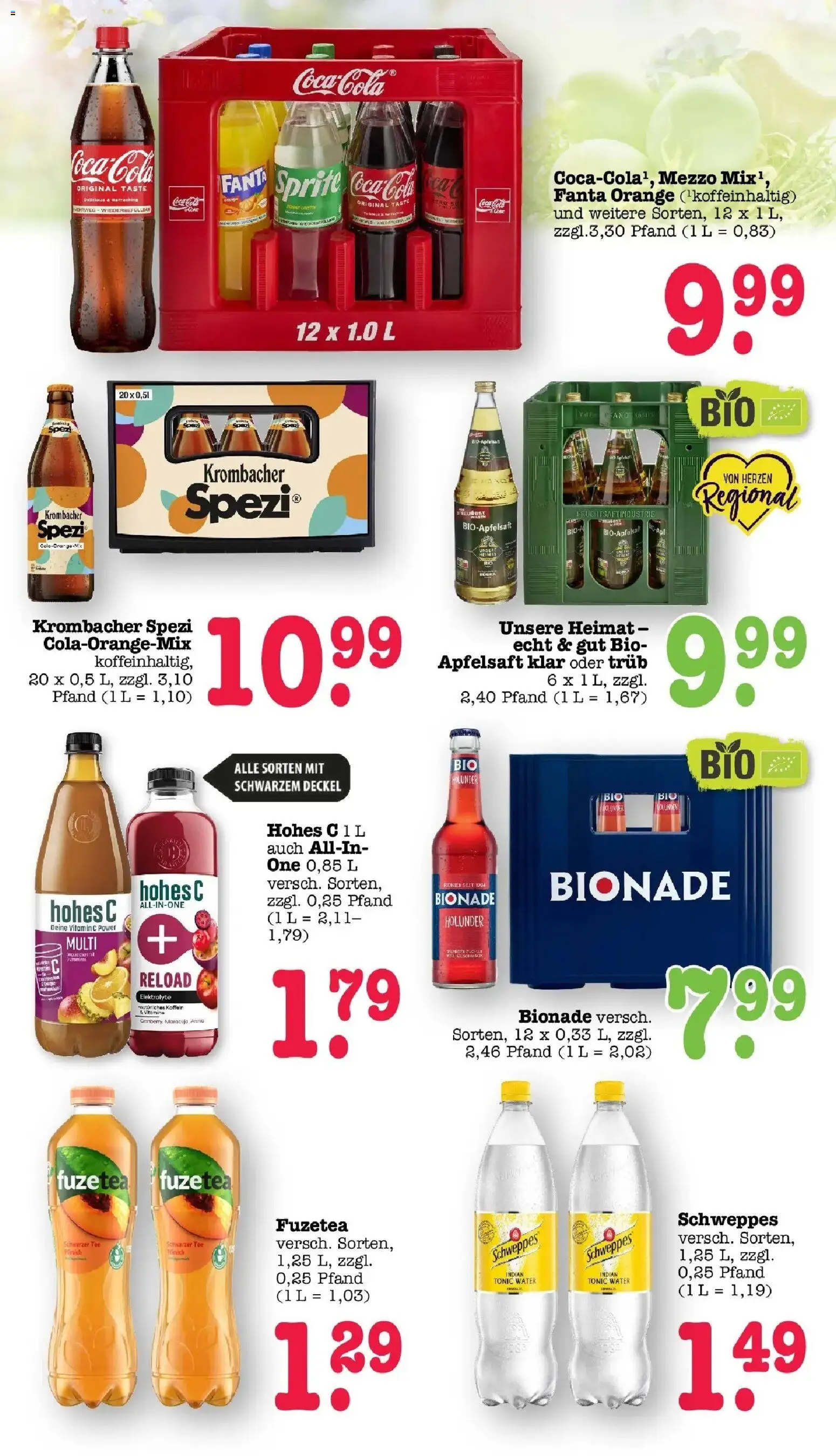 Edeka prospekt Bühlertal	 – gültig ab 29.03.2026 | Seite: 55 | Produkte: Fanta, Sprite, Bionade, Schweppes