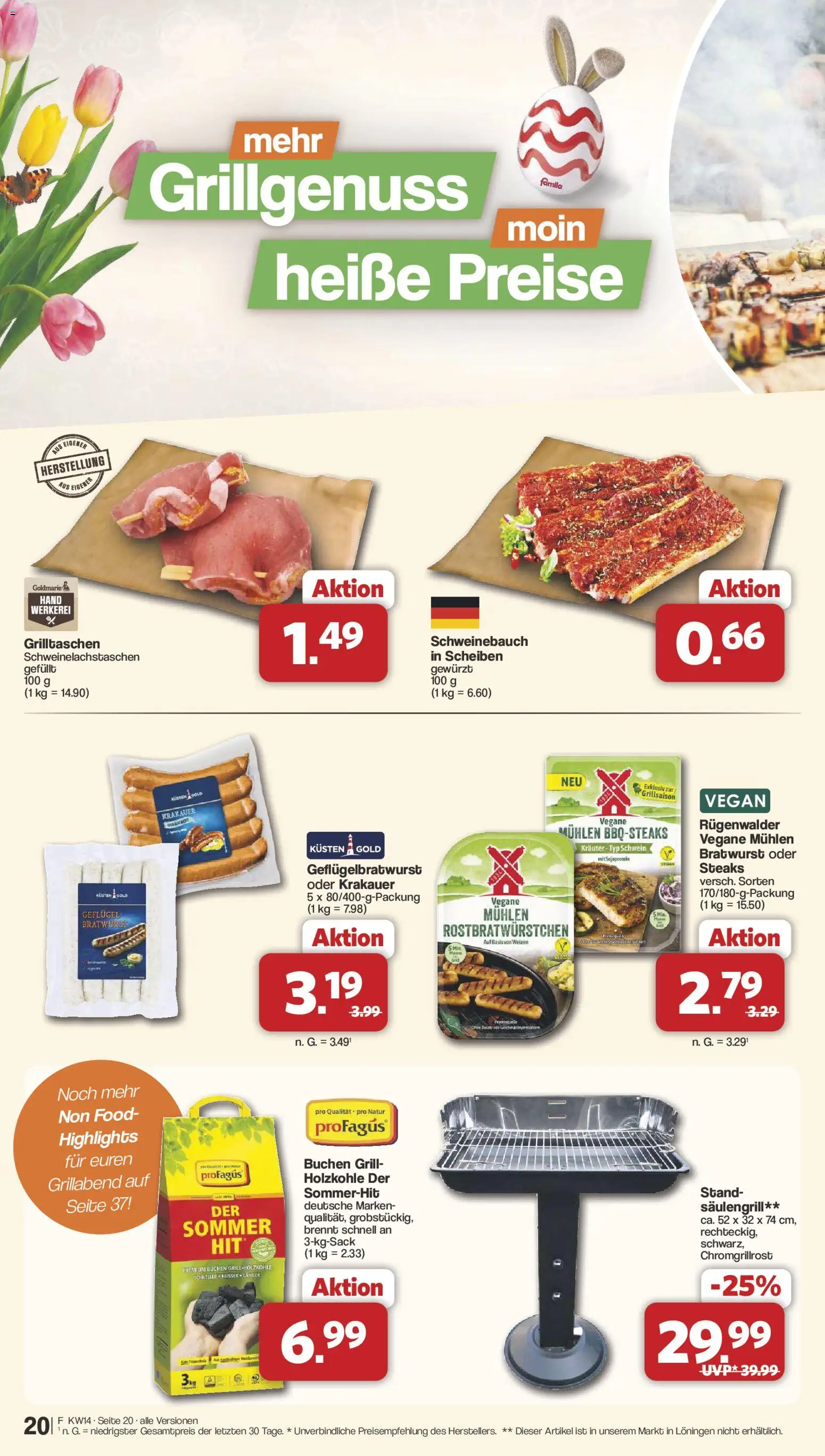 Famila Nordwest Prospekt 	 – gültig ab 30.03.2026 | Seite: 20 | Produkte: Grill, Schweinebauch, Bratwurst
