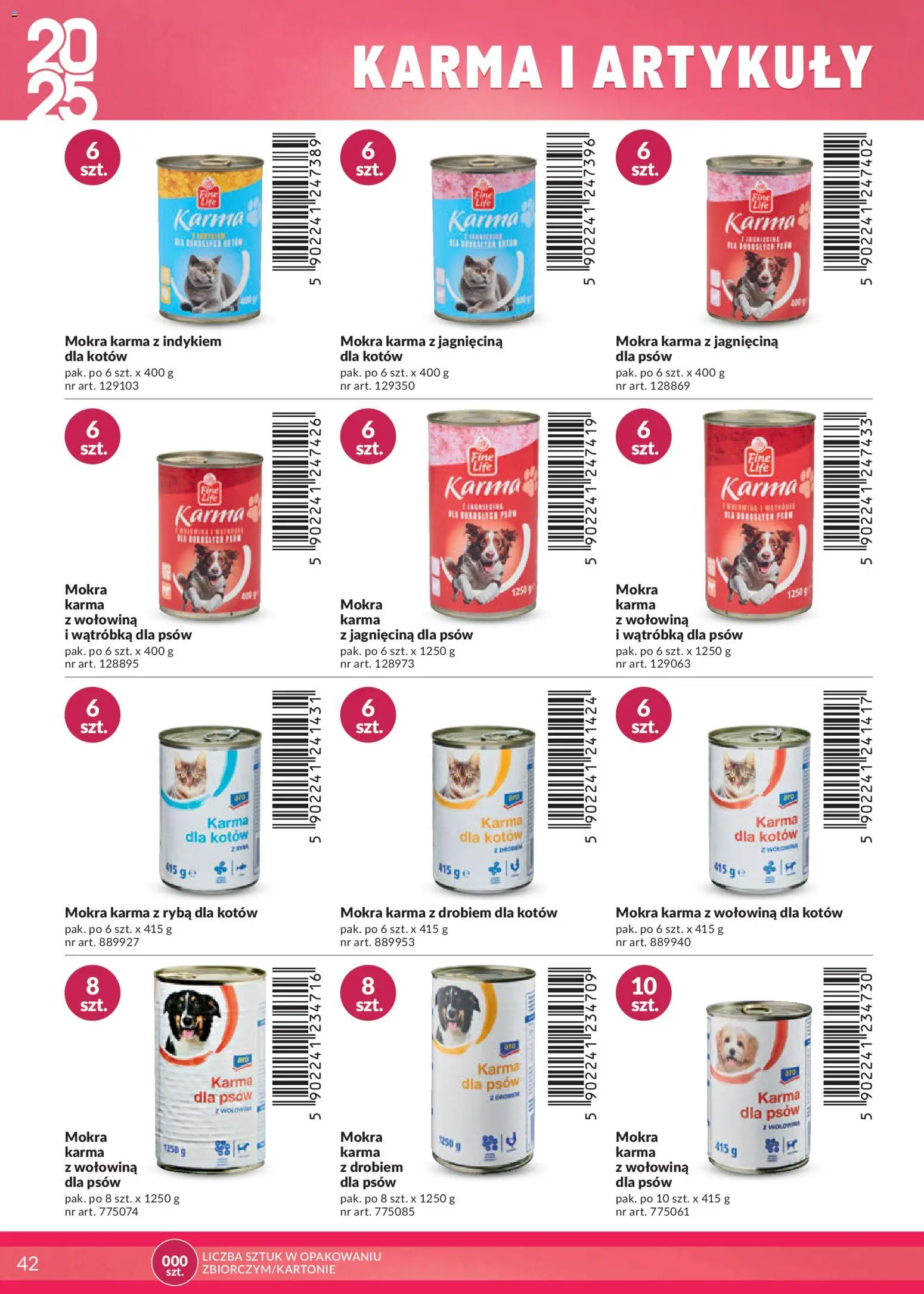 Makro Gazetka - Katalog marki własne dla Twojego sklepu od 28.04.2025 | Strona: 42 | Produkty: Wątróbka, Jagnięcina, Karma dla kotów, Ryba