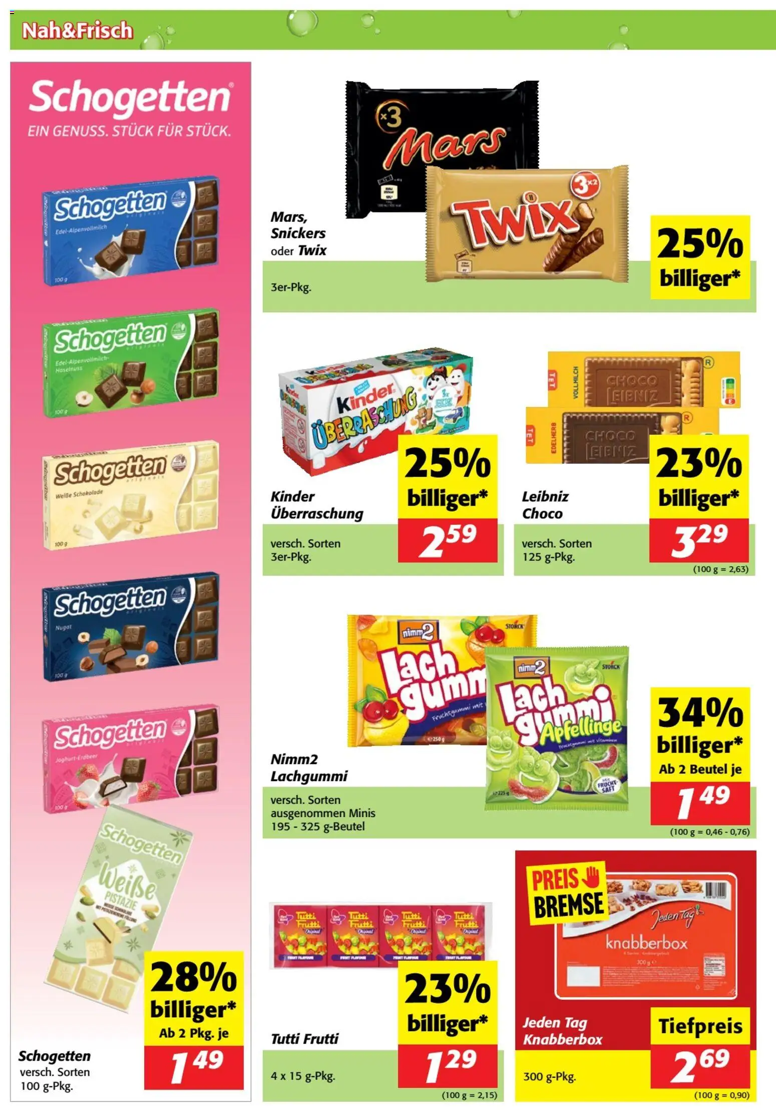 Nah und Frisch Flugblatt gültig ab 26.11.2025 | Seite: 6 | Produkte: Rizsliszt, Joghurt, Schokolade