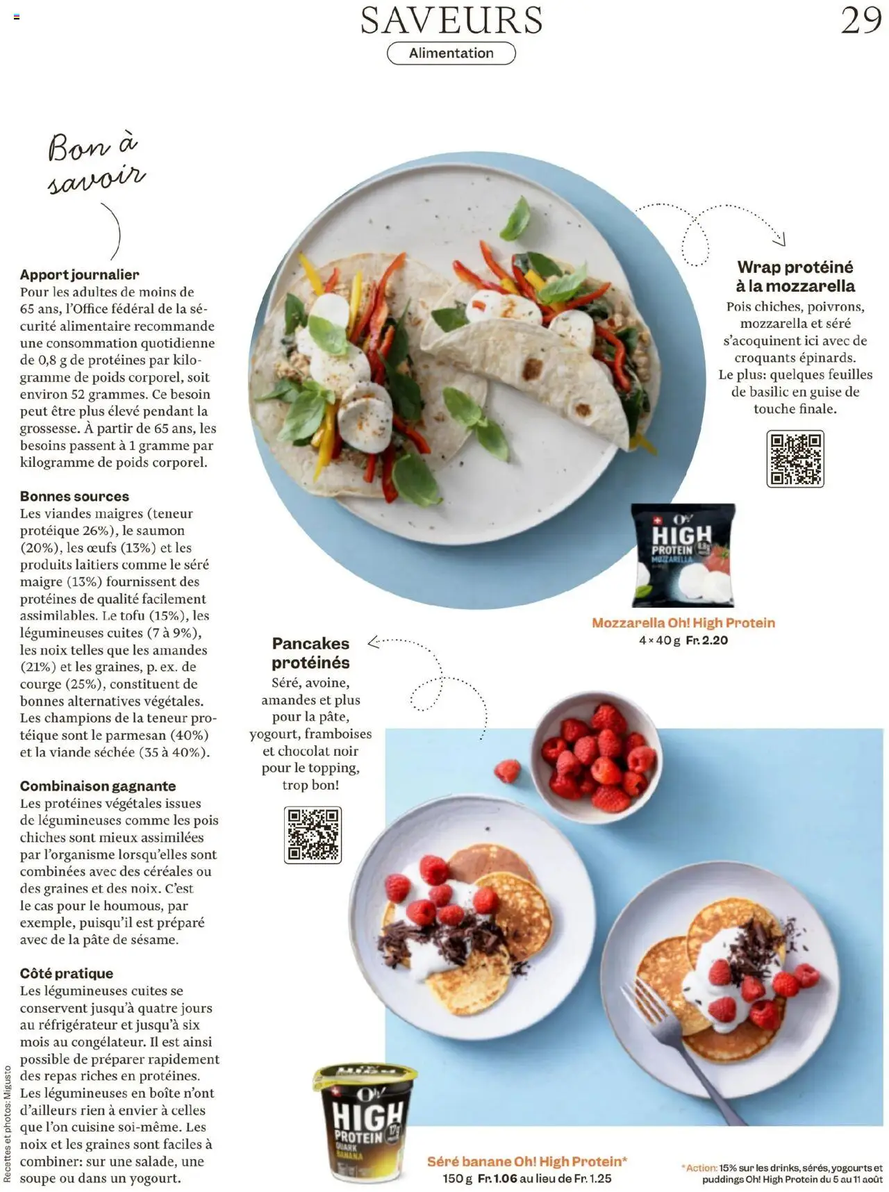Migros - Magazin FR ab 05.08.2025 | Seite: 29 | Produkte: Quark