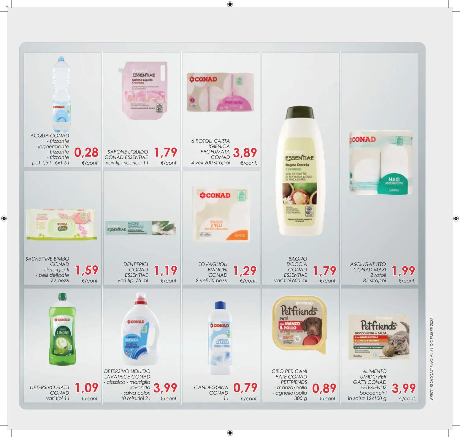 Volantino Conad del 27.12.2025 | Pagina: 41 | Prodotti: Sapone, Salsa, Lavatrice, Asciugatutto