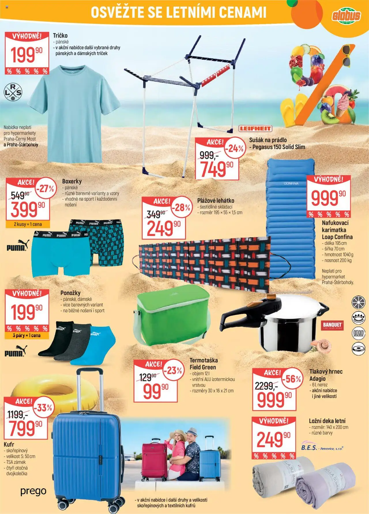 Globus leták - Brno od 16.07.2025 | Strana: 5 | Produkty: Tlakový hrnec, Plážové lehátko, Lehátko, Termotaška