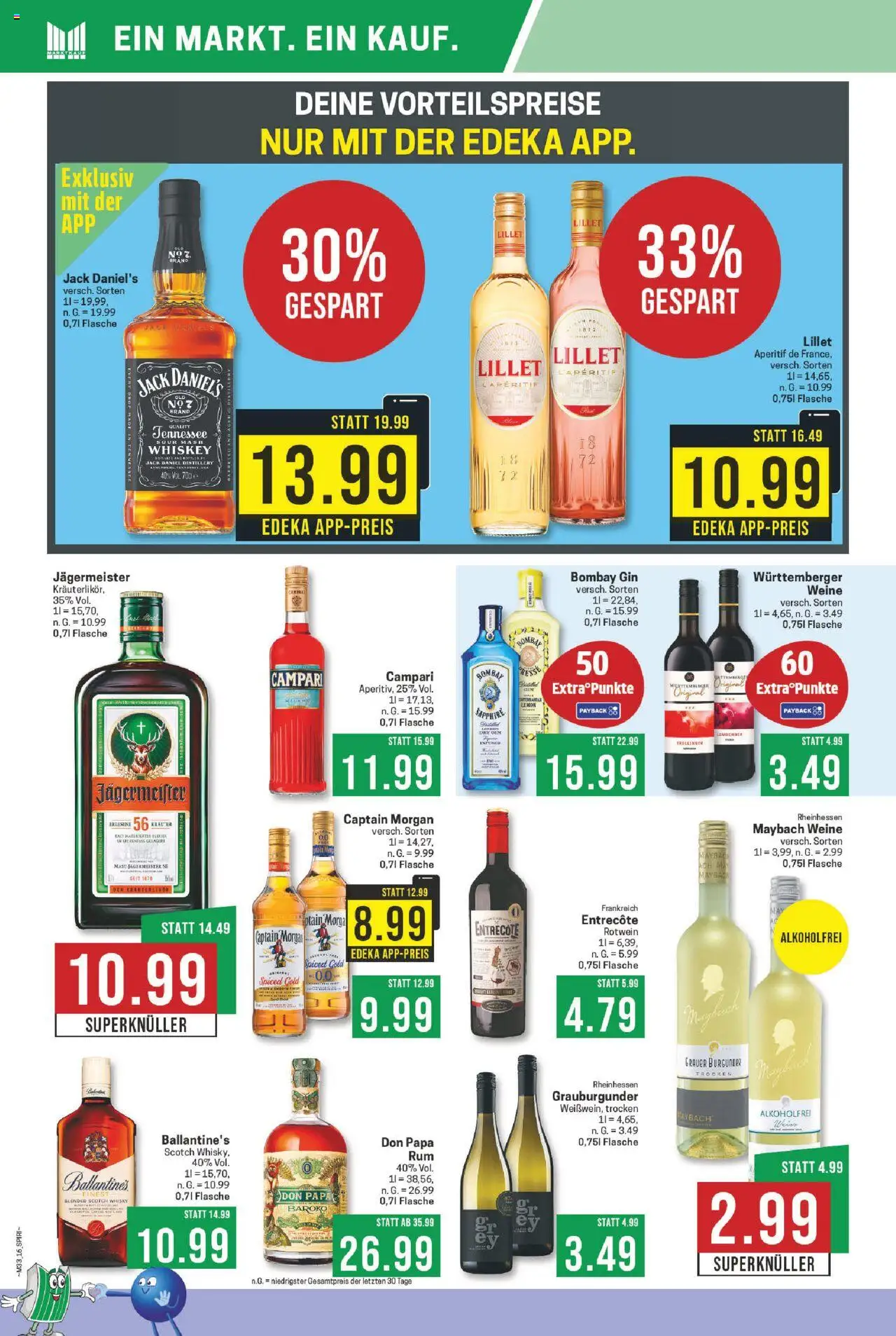 Marktkauf Prospekt 	 - gültig ab dem 11.08.2025 | Seite: 16 | Produkte: Entrecote, Lillet, Captain morgan, Gin