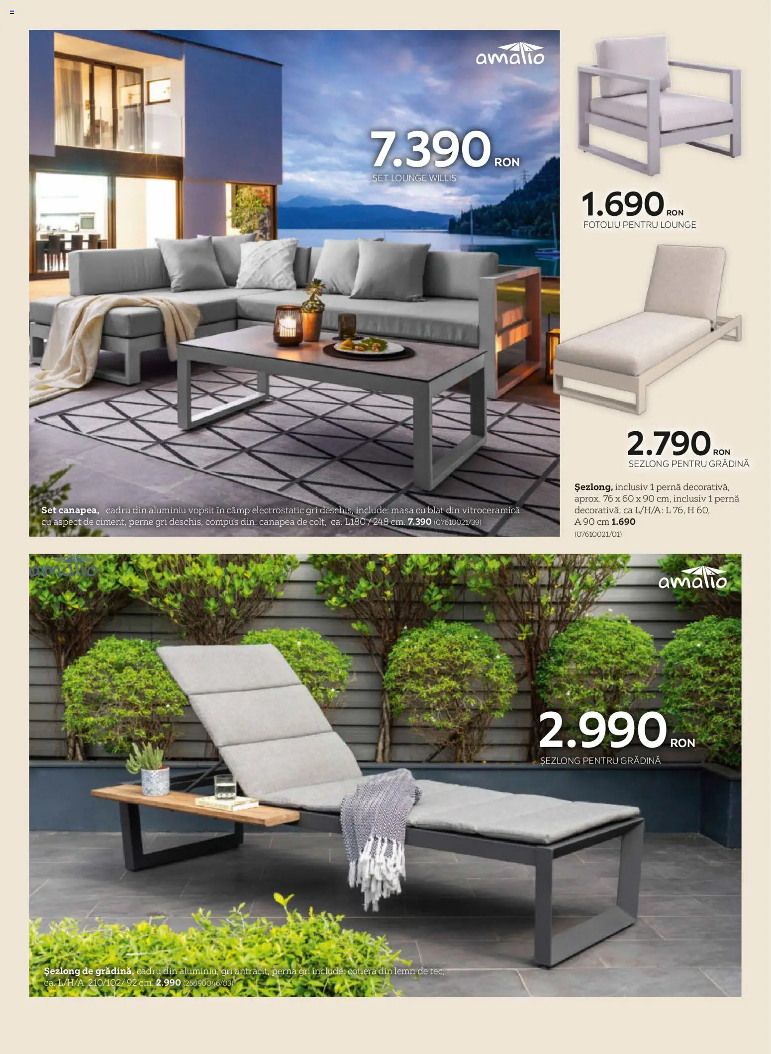 Noul catalog XXXLutz – valabil de la 09.03.2026 | Pagină: 26 | Produse: Pernă, Fotoliu, Șezlong, Masă