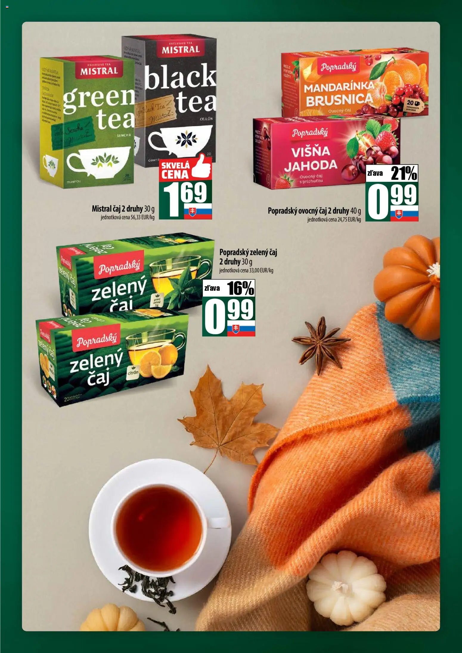 Nové COOP Jednota akcie – leták je platný od 23.10.2025 | Strana: 47 | Produkty: Čaj