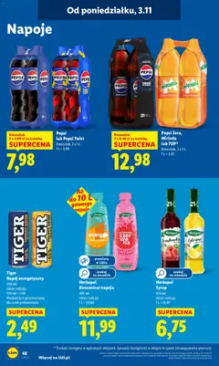 Pogląd oferty "Tiger Napój energetyczny, 250 ml, różne rodzaje" - ważna od 03.11.2025 | Strona: 50