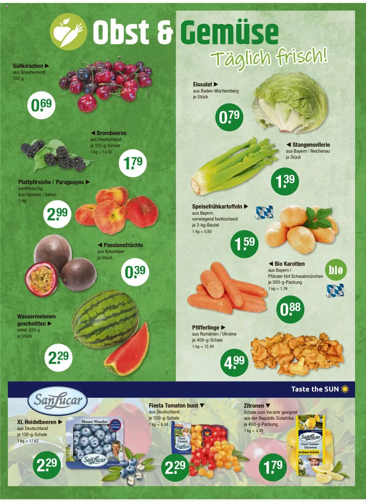 V-Markt - Oberbayern - gültig ab dem 07.08.2025 | Seite: 4 | Produkte: Tomaten, Eissalat, Gemüse, Zitronen