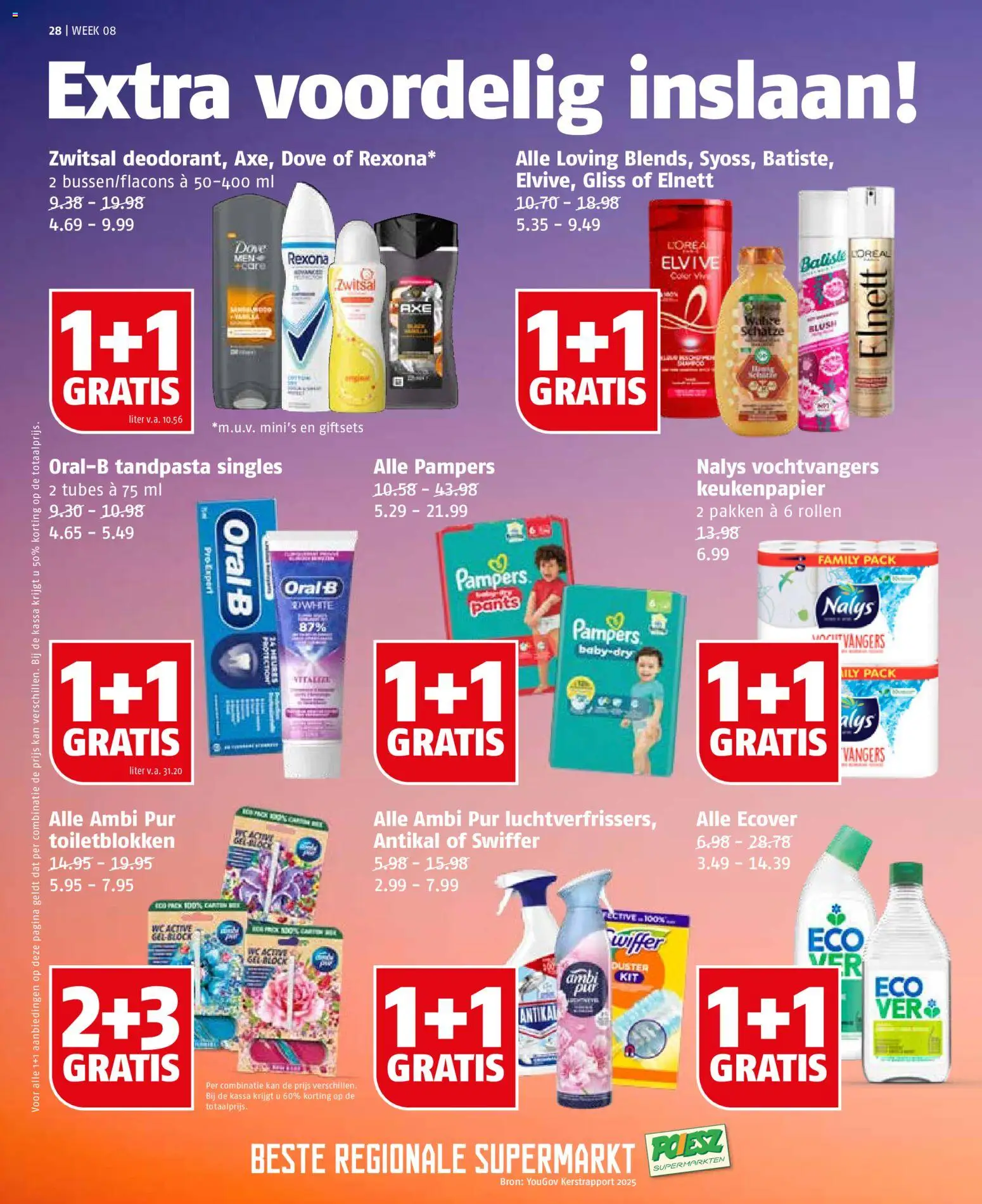 {H1} | Pagina: 28 | Producten: Keukenpapier, Wc, Pampers, Blush