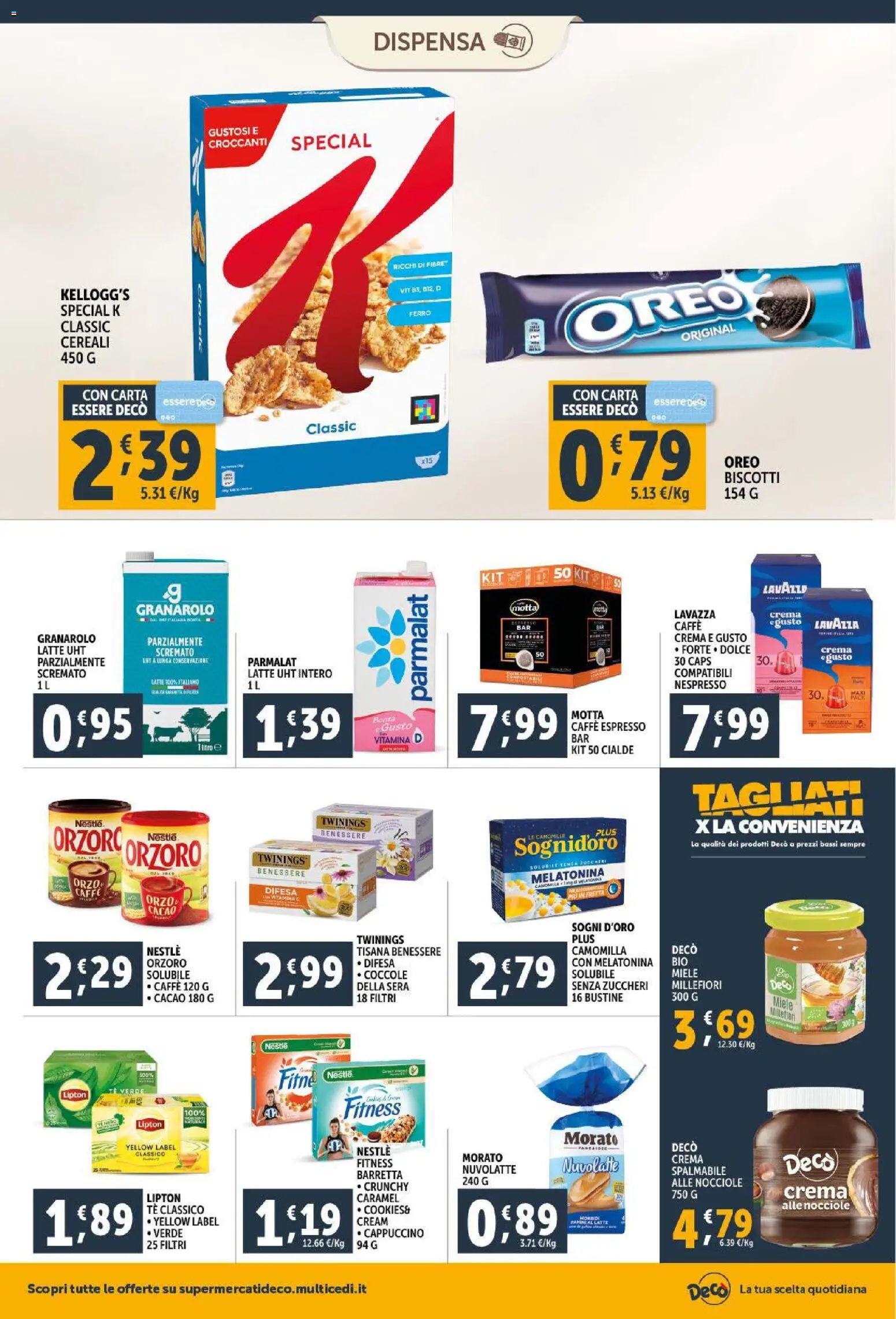 Volantino Decò del 30.01.2026 | Pagina: 12 | Prodotti: Crema, Cereali, Biscotti, Miele