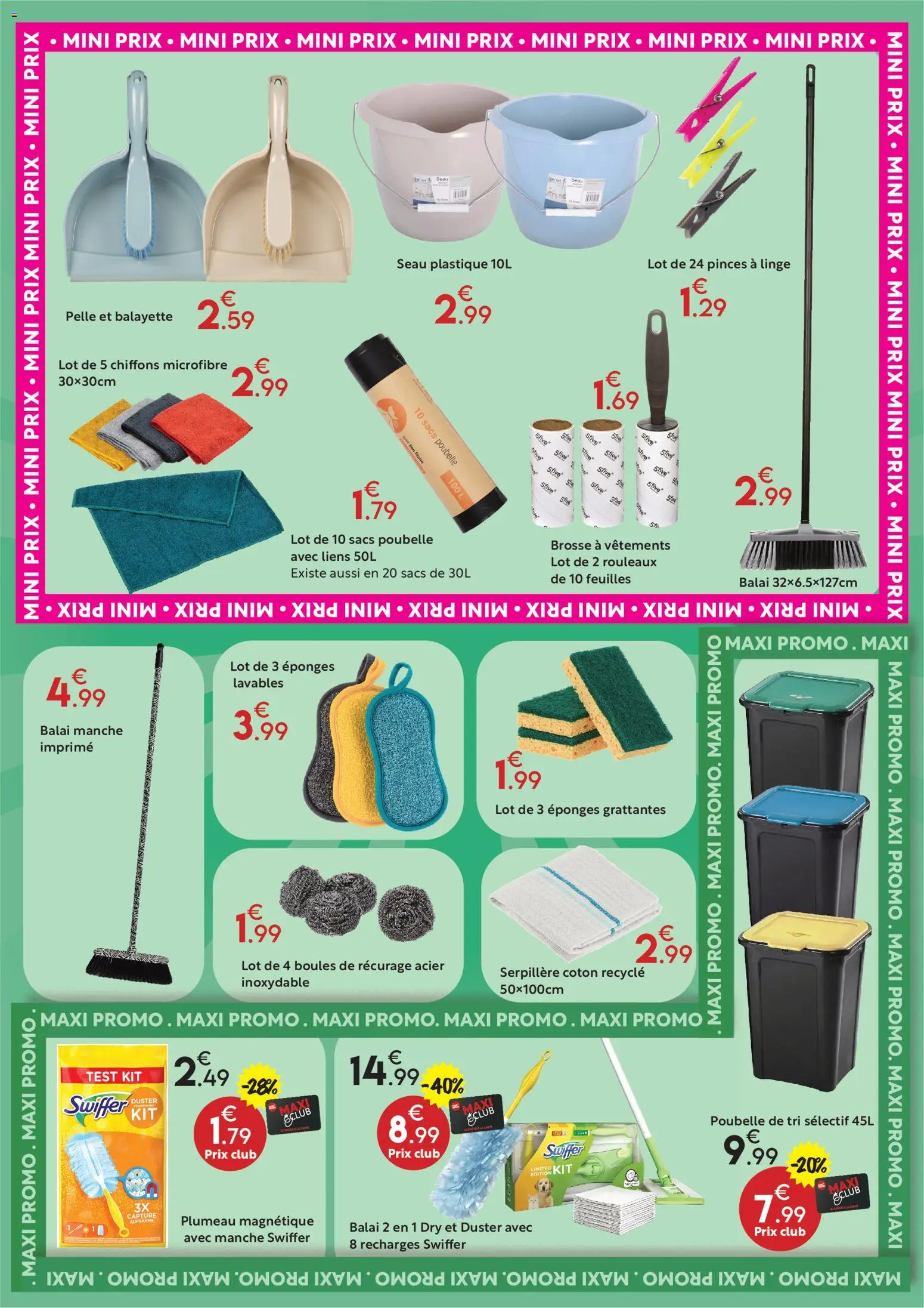 {H1} | Page: 15 | Produits: Poubelle, Brosse, Balai, Sacs poubelle