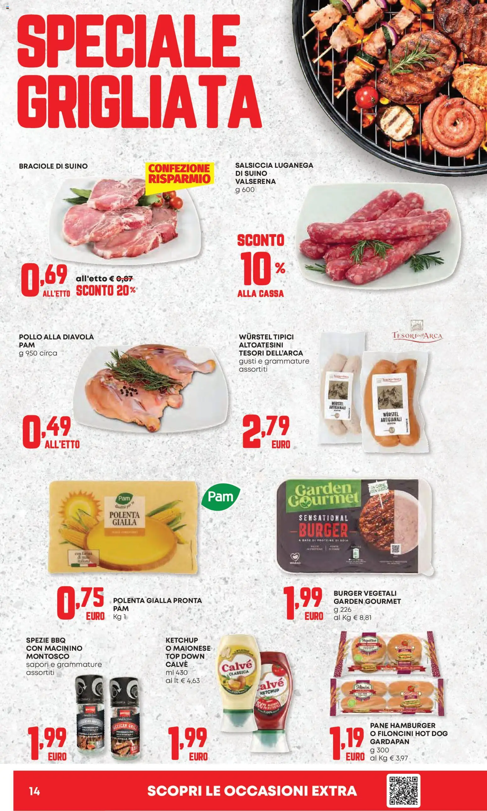 Volantino Panorama del 23.04.2026 | Pagina: 14 | Prodotti: Ketchup, Suino, Top, Salsiccia