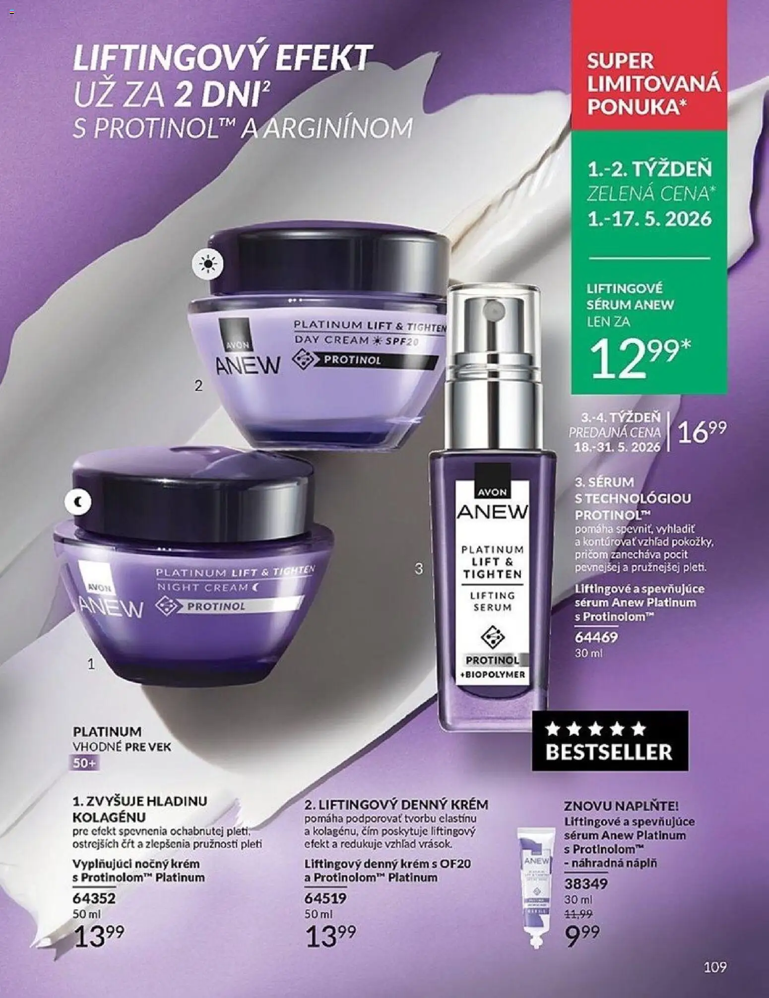 Nové Avon akcie – leták je platný od 01.05.2026 | Strana: 109 | Produkty: Krém