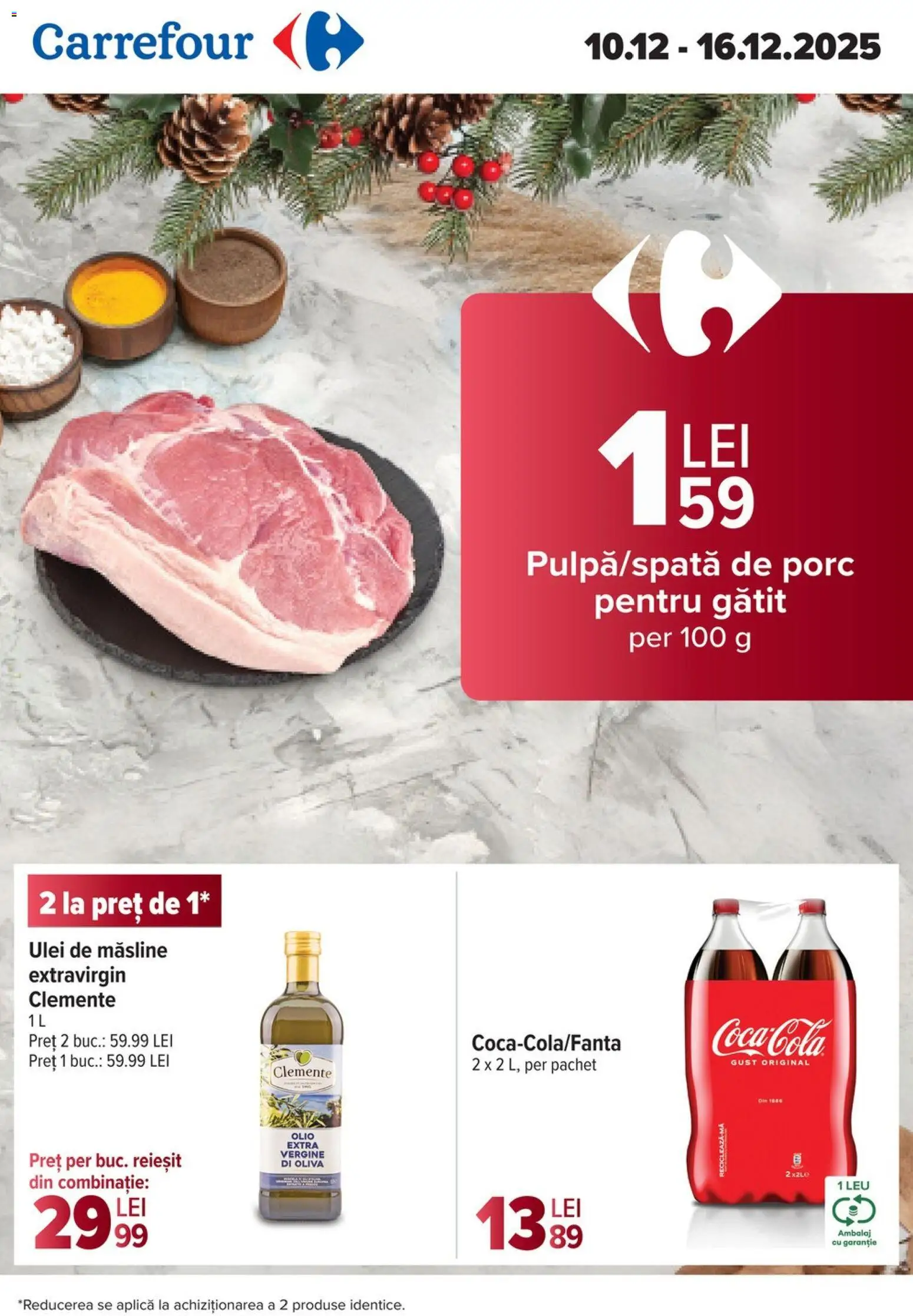 Noul catalog Carrefour – valabil de la 10.12.2025 | Pagină: 1 | Produse: Măsline, Ulei