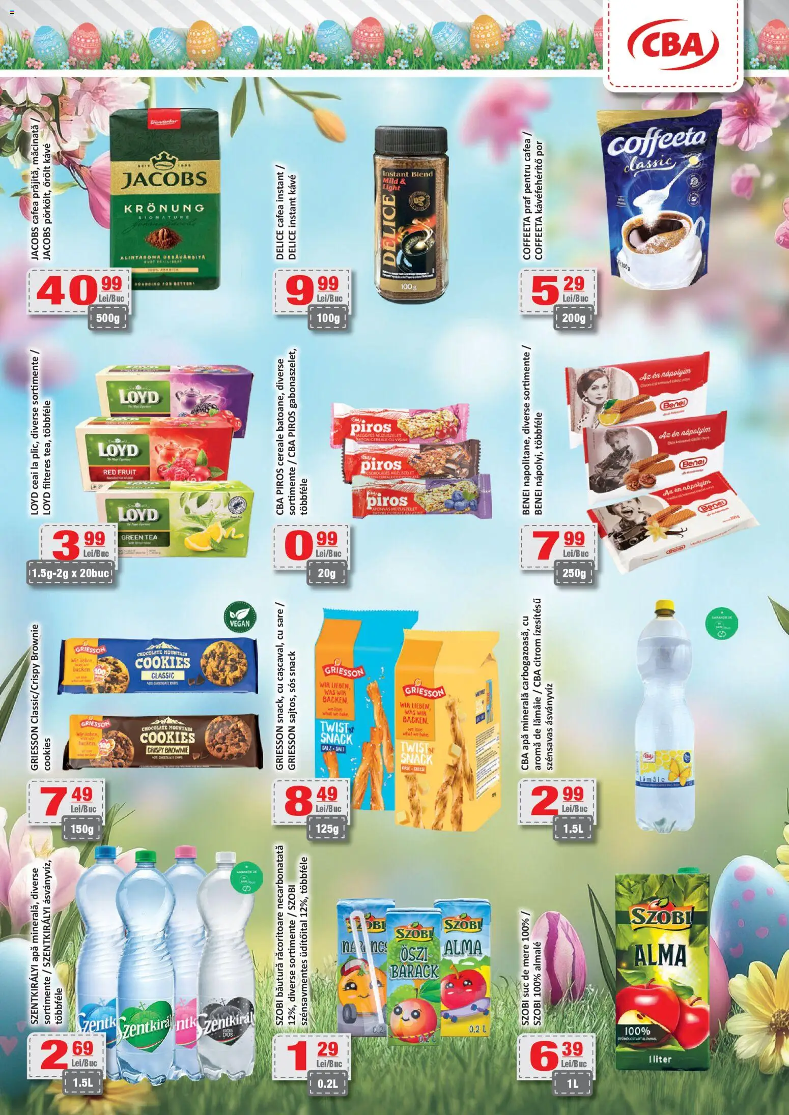 Noul catalog CBA – valabil de la 27.03.2026 | Pagină: 7 | Produse: Ceai, Cereale, Apă, Sos