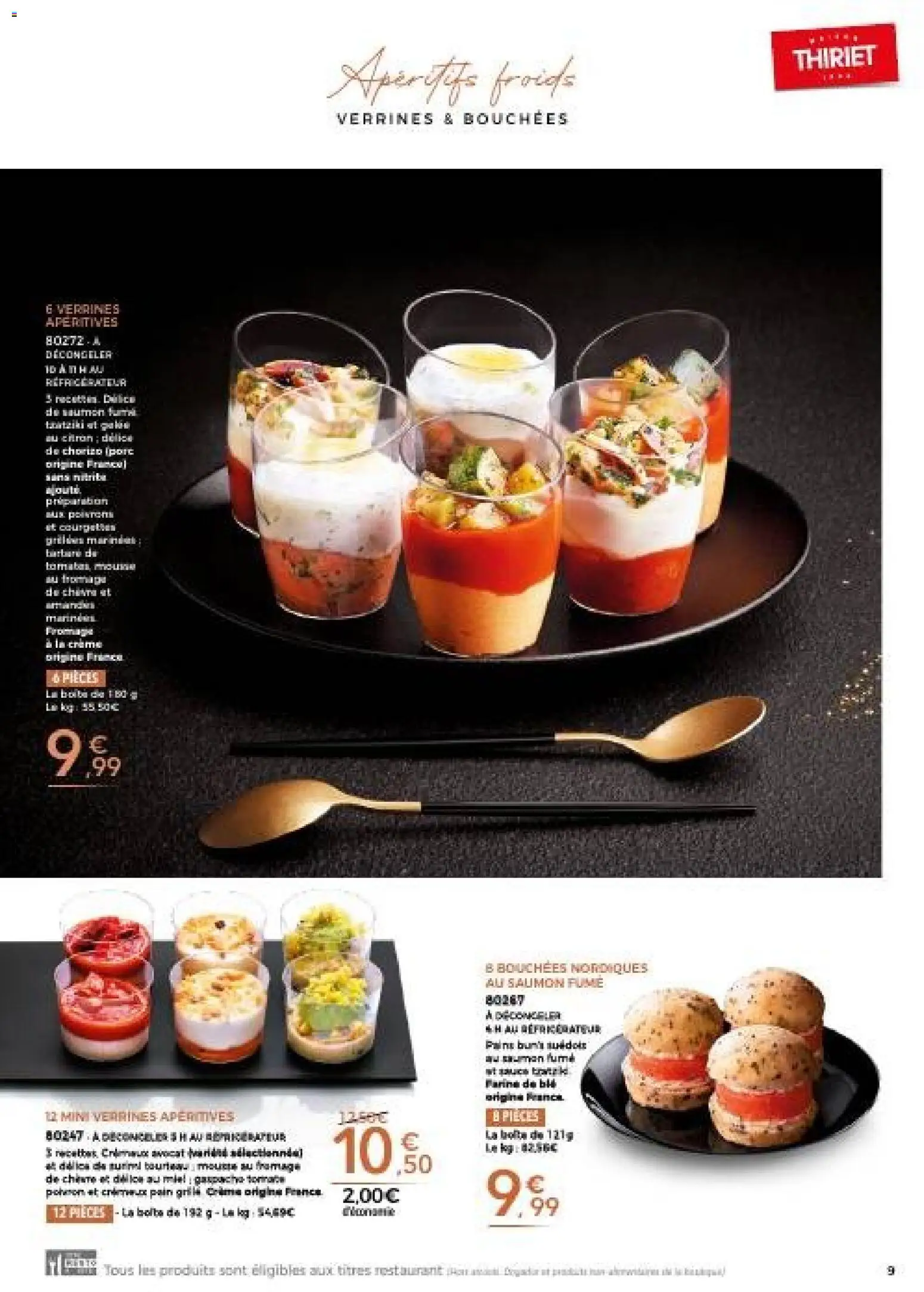 {H1} | Page: 9 | Produits: Avocat, Verrines, Fromage, Crème